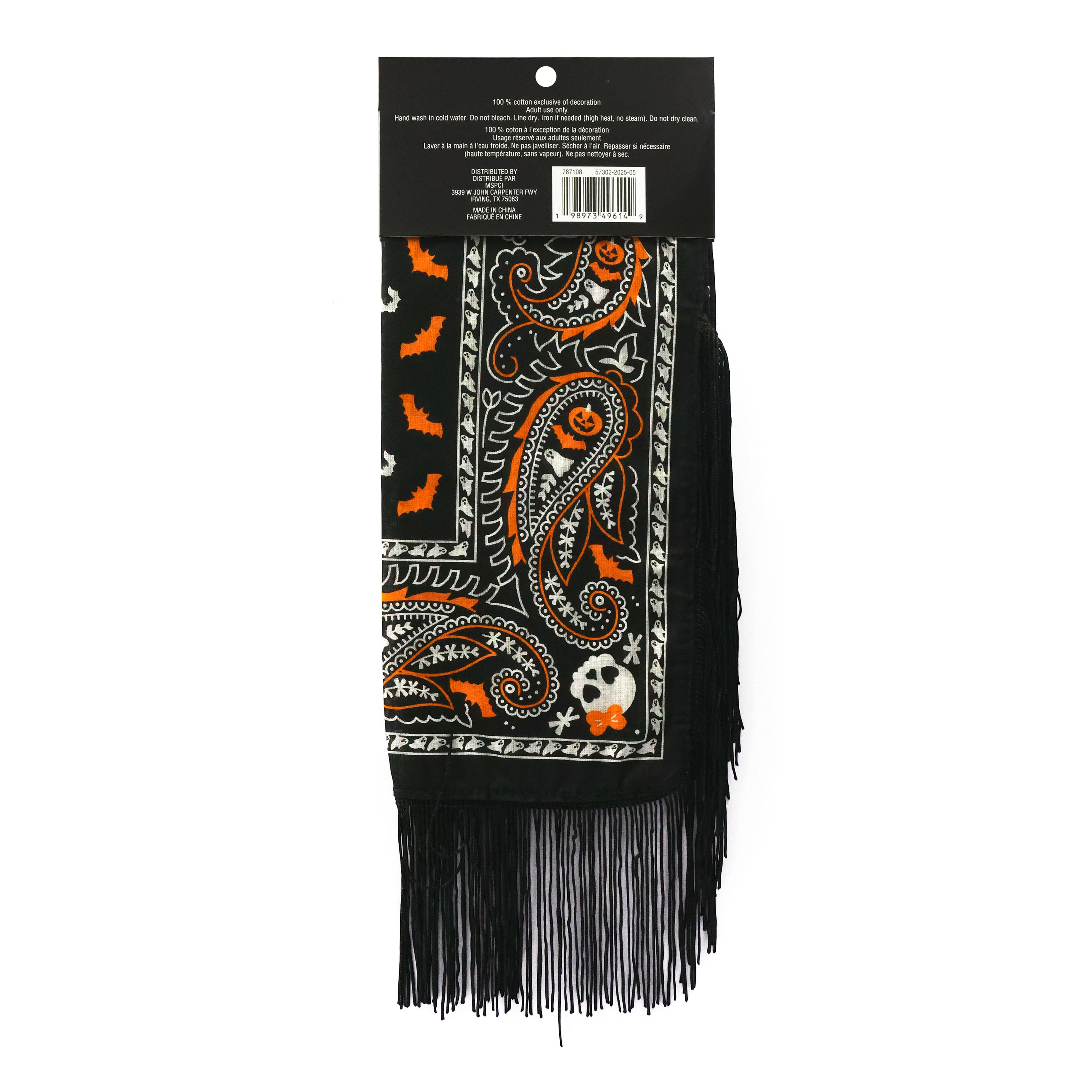 25&#x22; Black Cat &#x26; Bat Bandana by Celebrate It&#x2122;