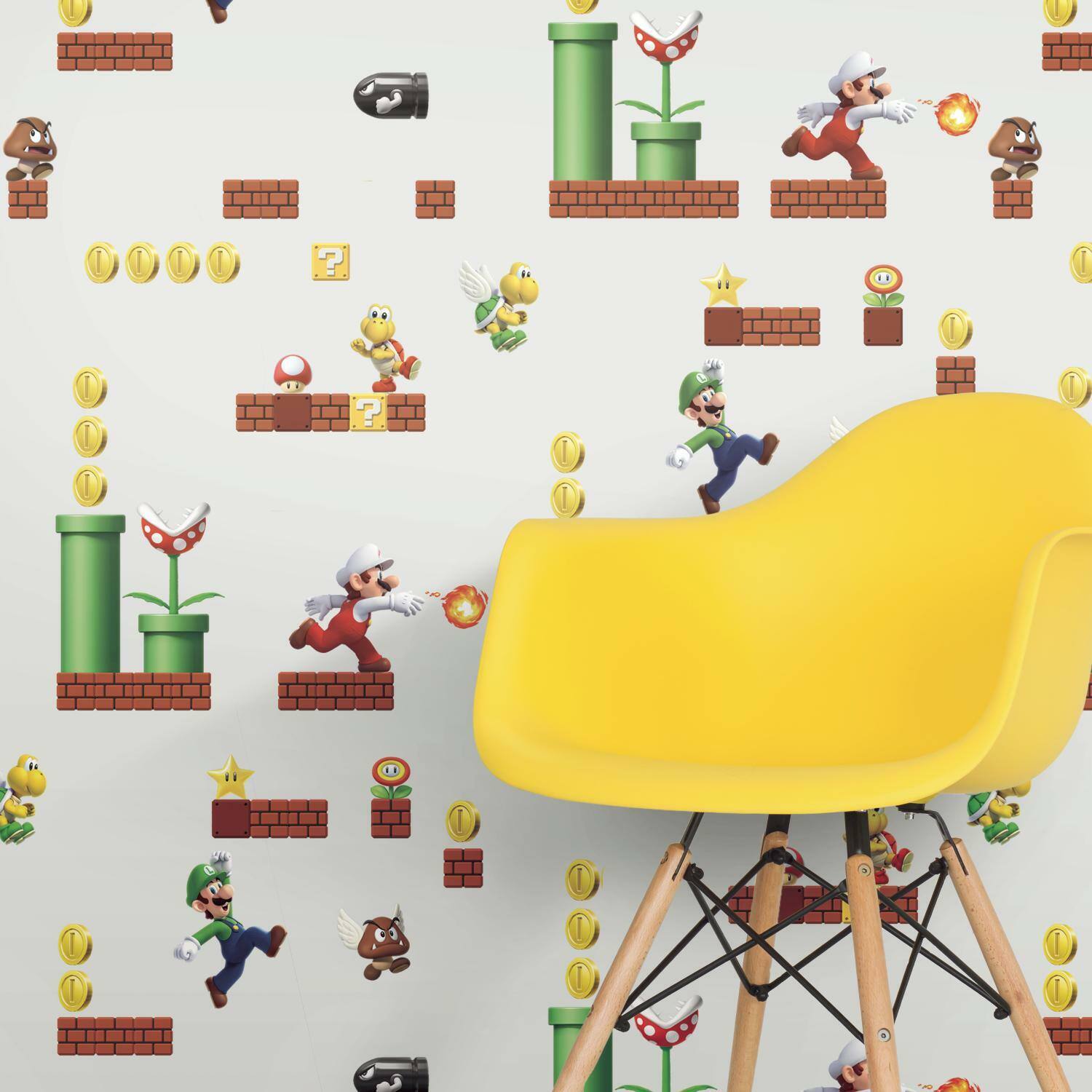RoomMates Mario Peel & Stick Wallpaper