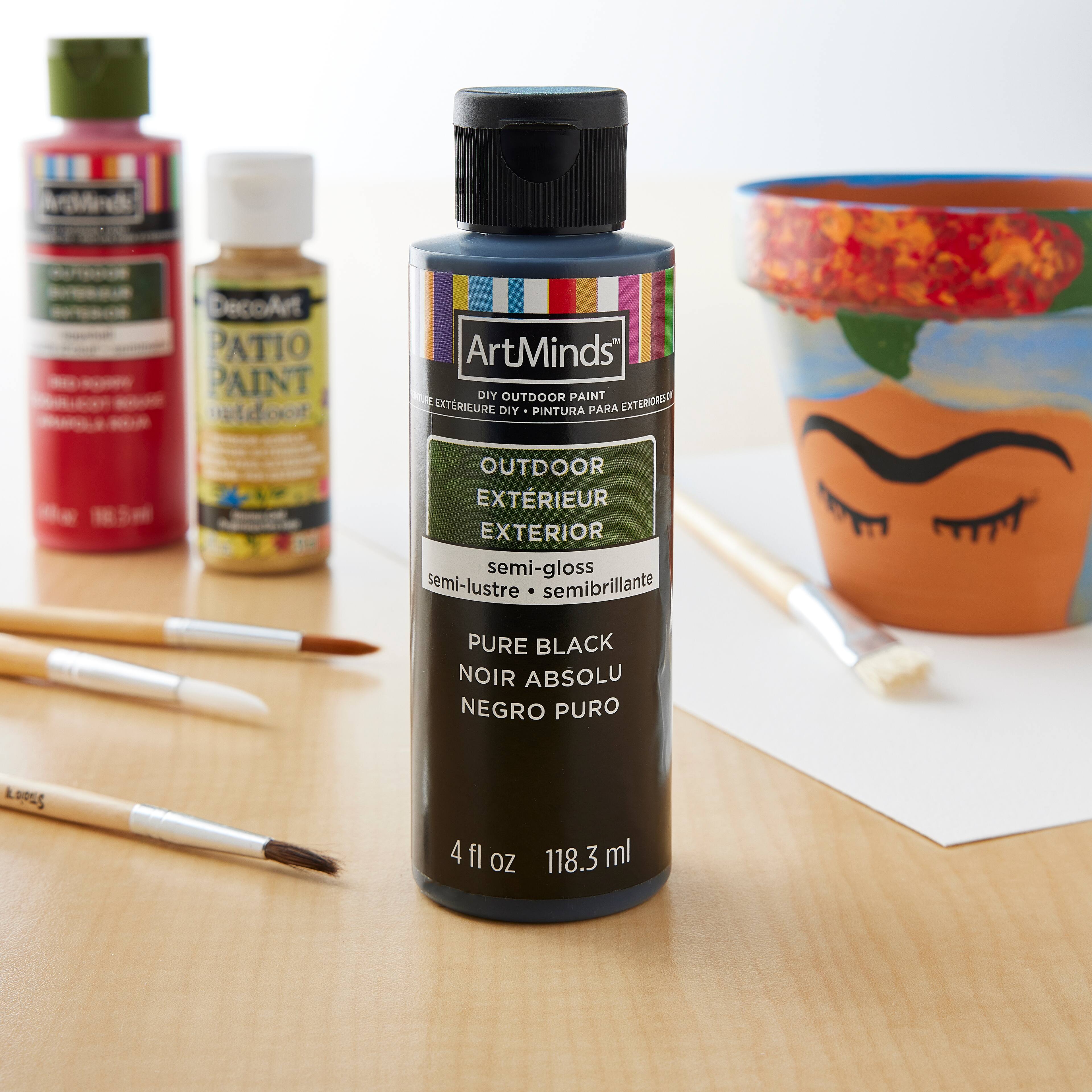 12 Pack SemiGloss DIY Outdoor Paint by ArtMinds™, 4oz. Michaels