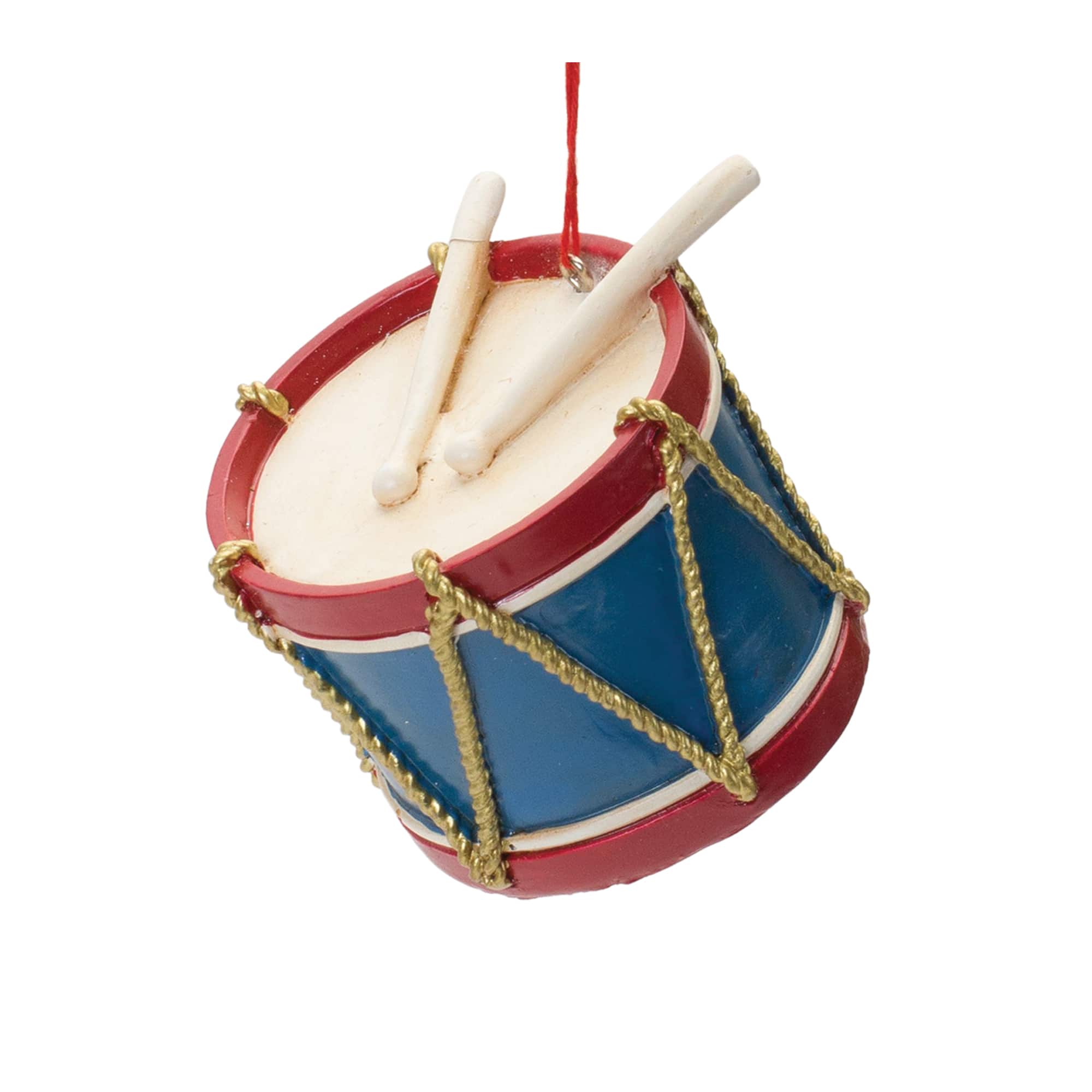 Toy Drum &#x26; Top Spinner Ornament Set