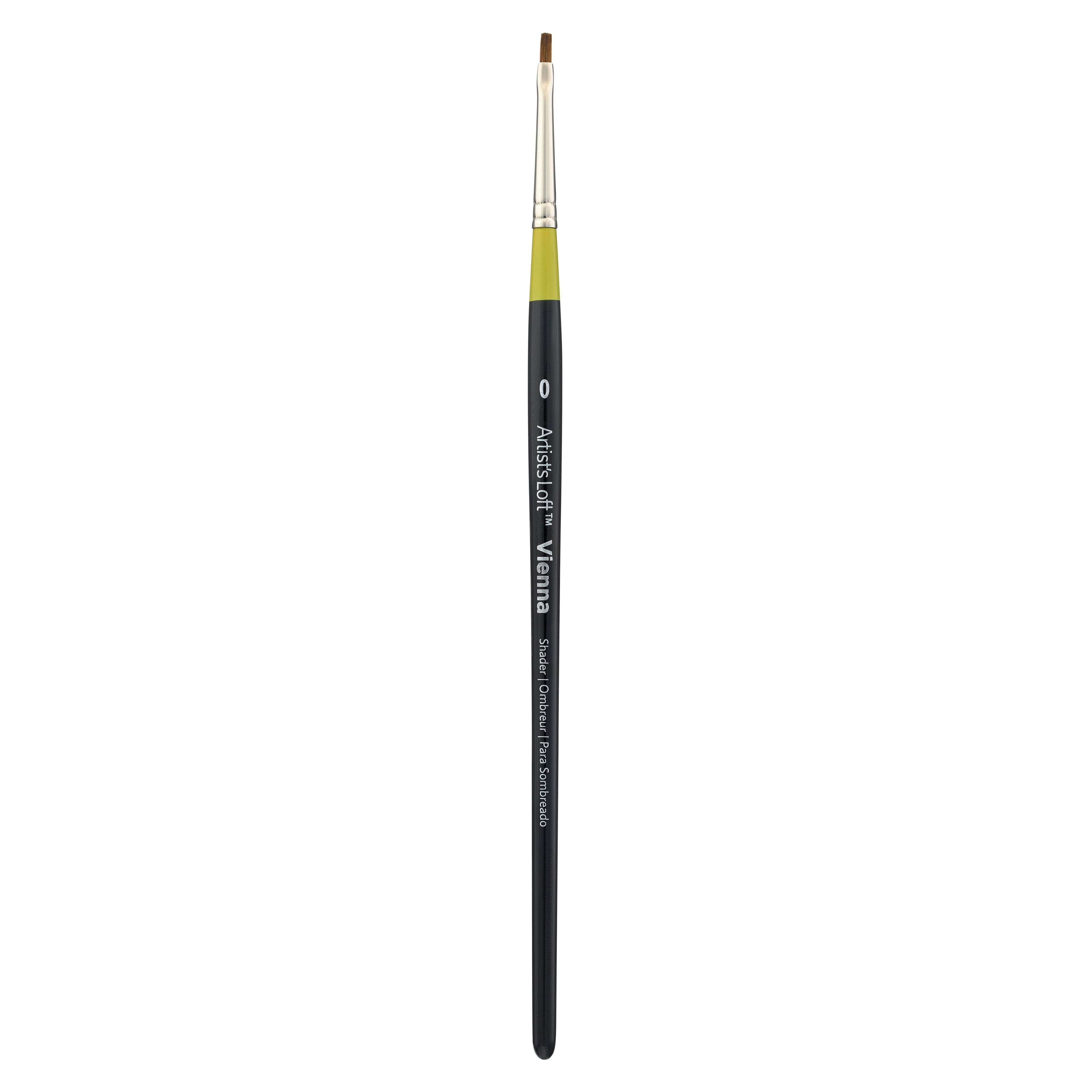 Golden Taklon Short Handle Flat Shader Brush by Artist&#x27;s Loft&#x2122; Vienna