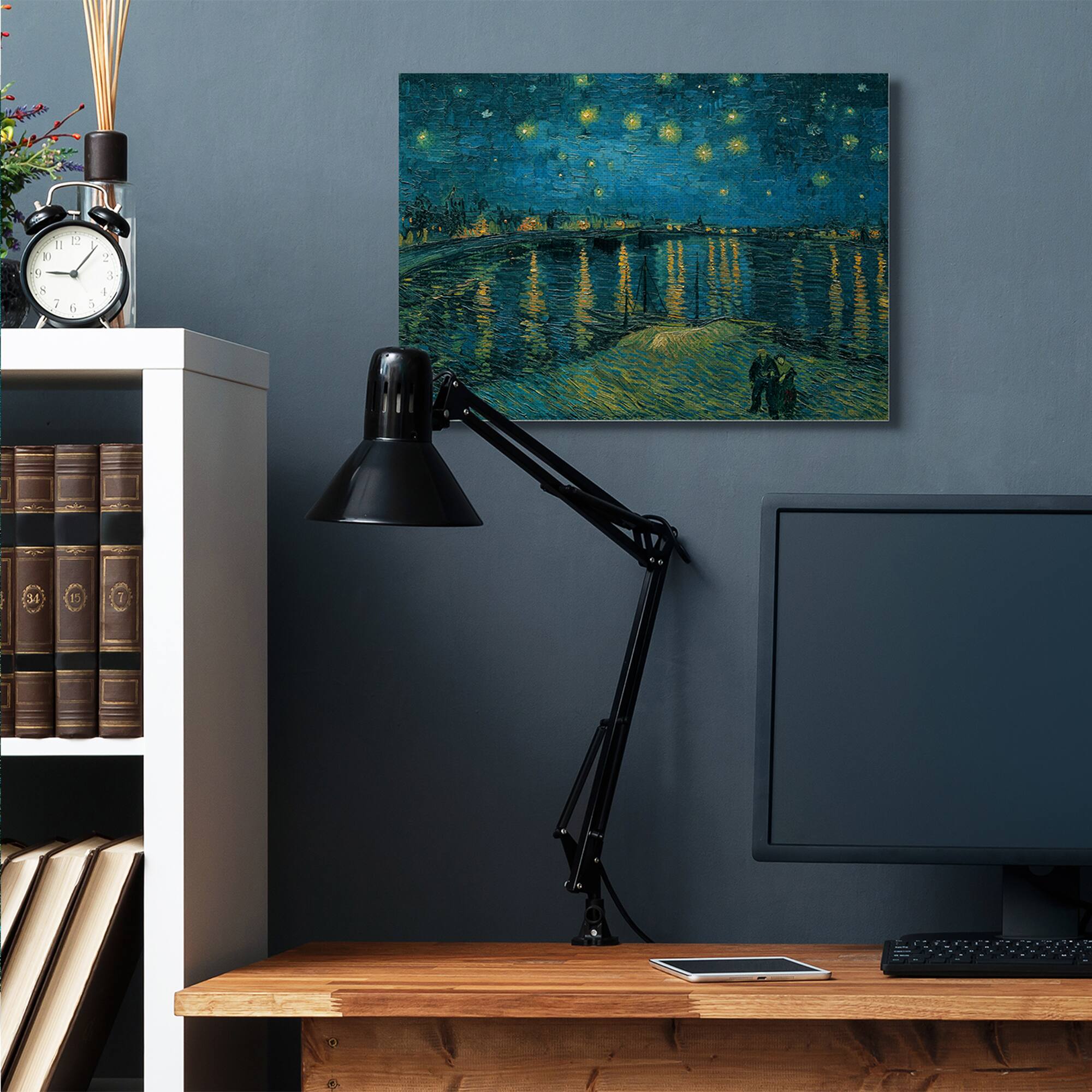 Stupell Industries Classic Starry Night Over the Rhone Van Gogh Painting Canvas Wall Art