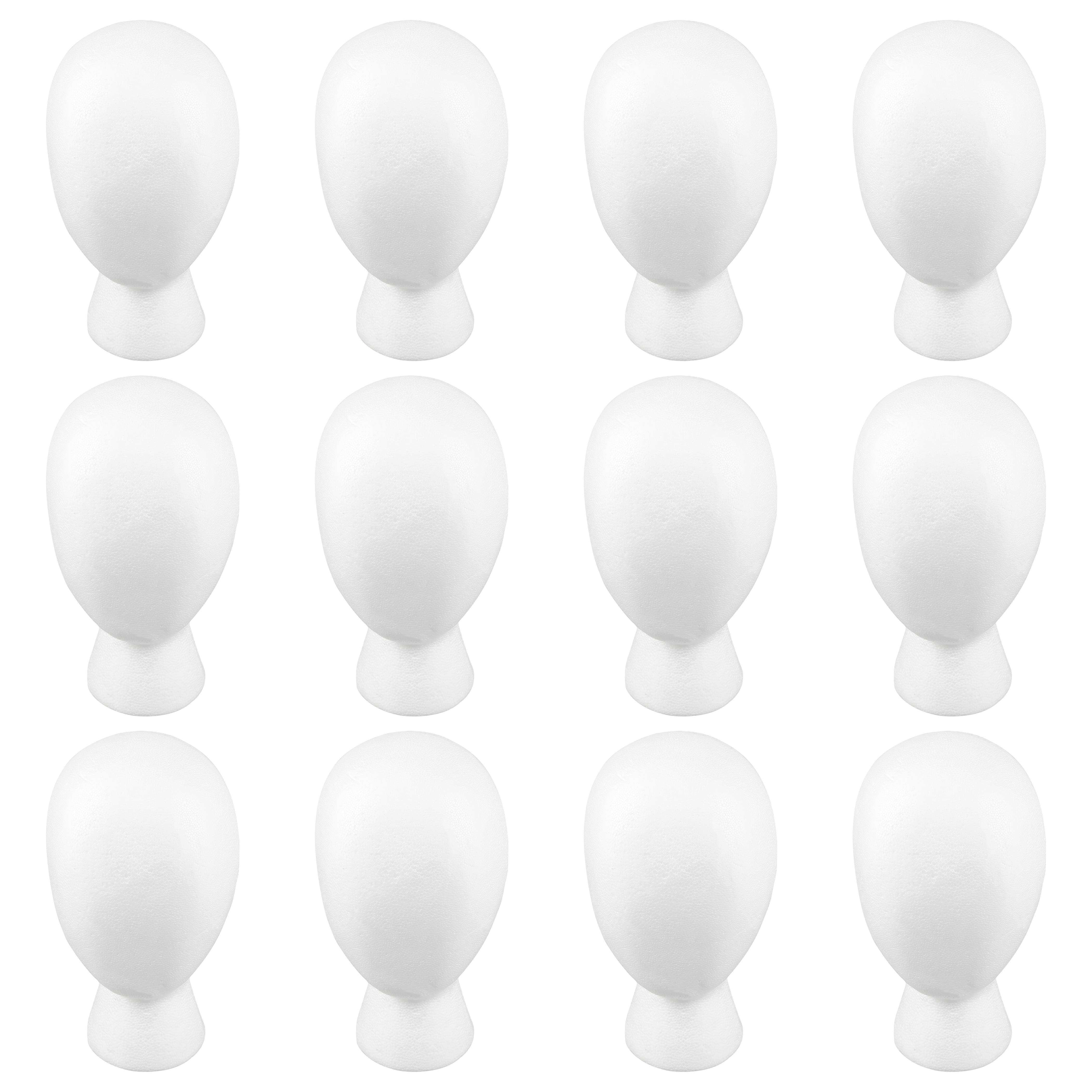 12 Pack: FloraCraft® SmoothFōM® White Foam Faceless Head