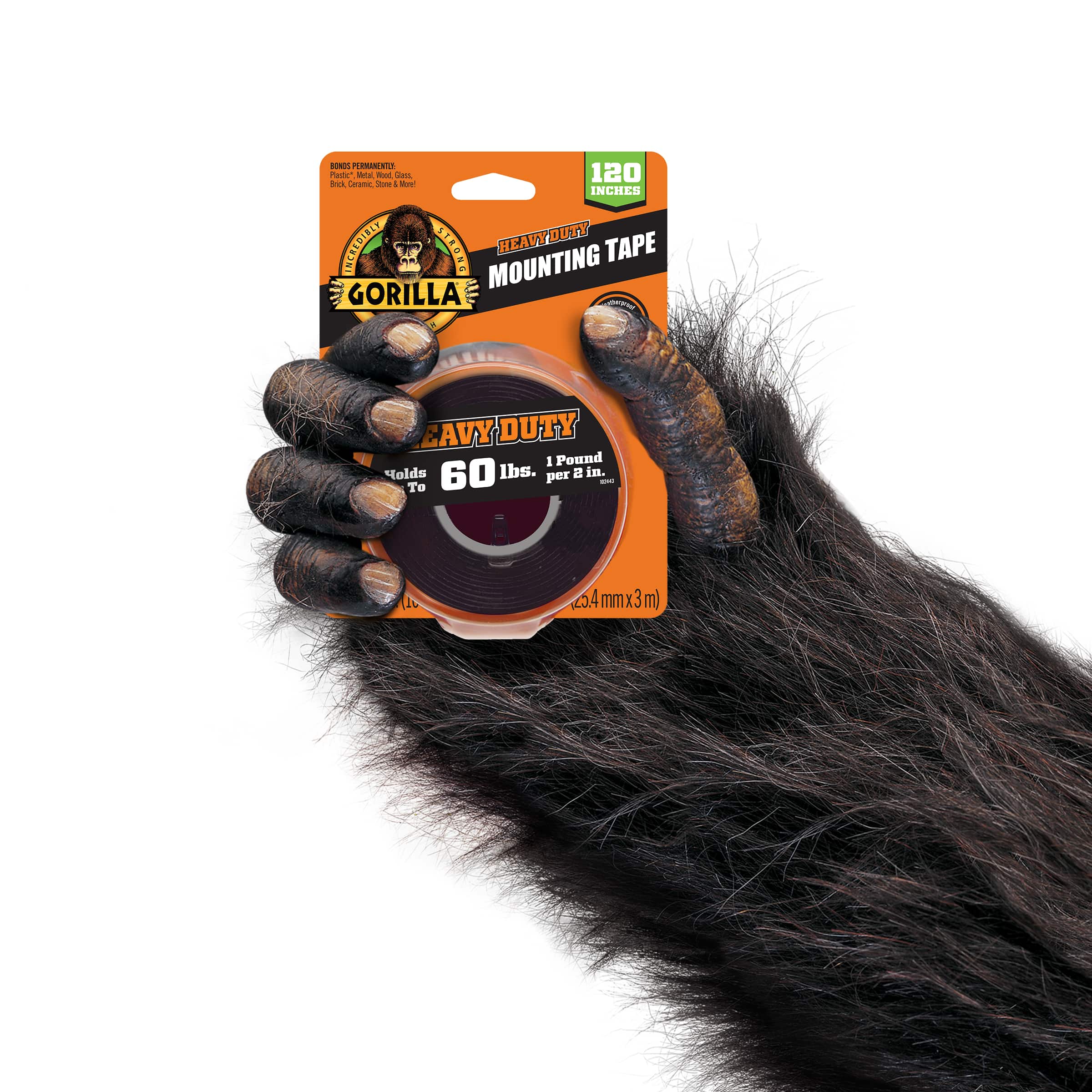 Ruban adhésif de montage noir très robuste de Gorilla