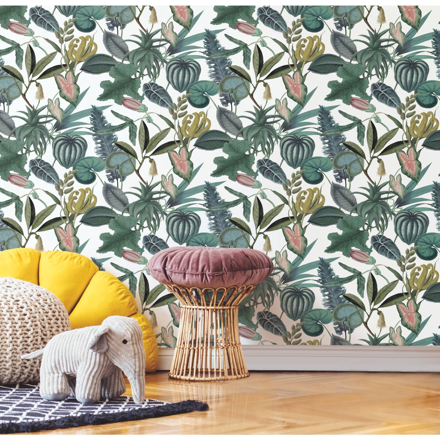 RoomMates Mr. Kate Tropical Peel & Stick Wallpaper