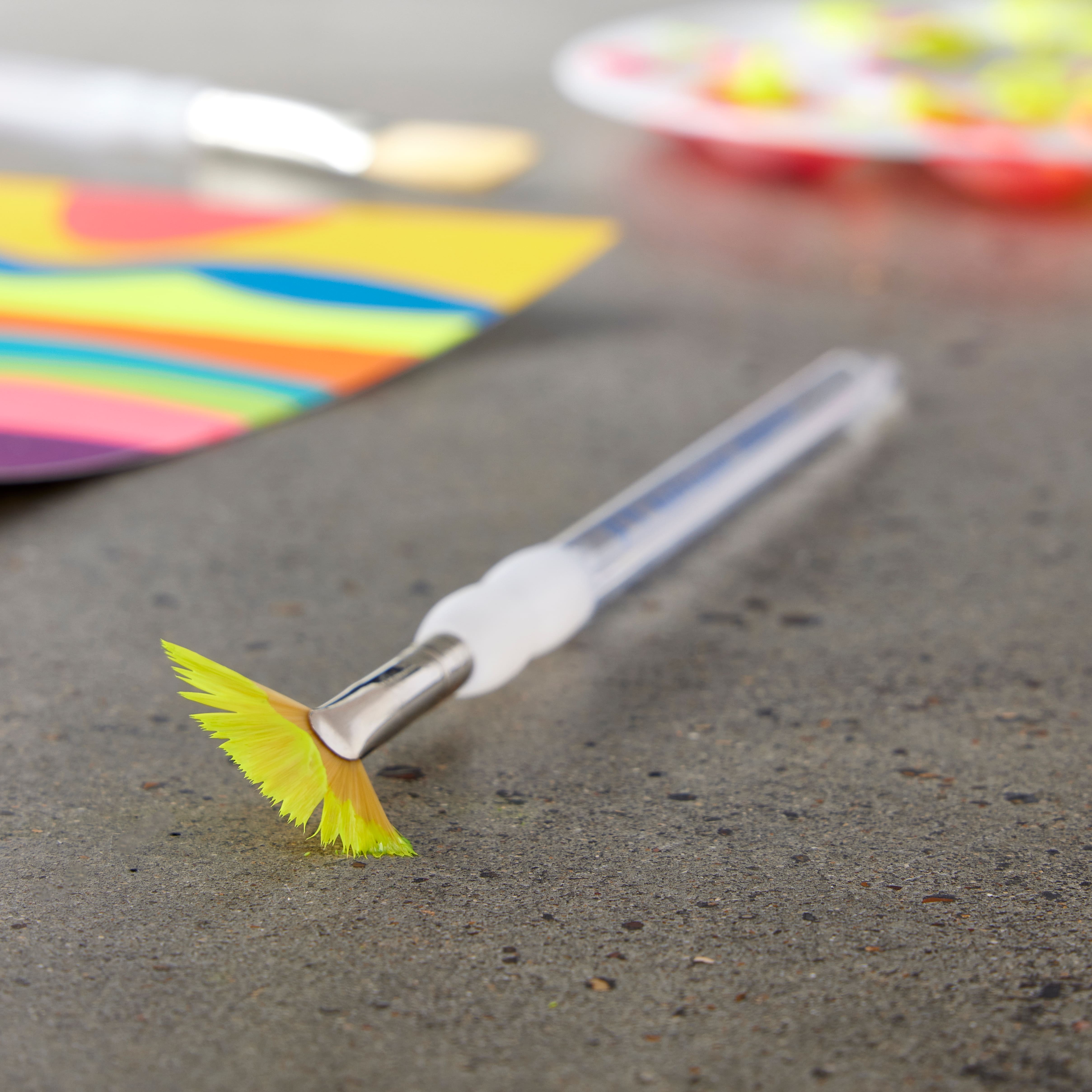 12 Pack: Royal & Langnickel® Soft-Grip™ Golden Taklon Short Handle Fan Brush