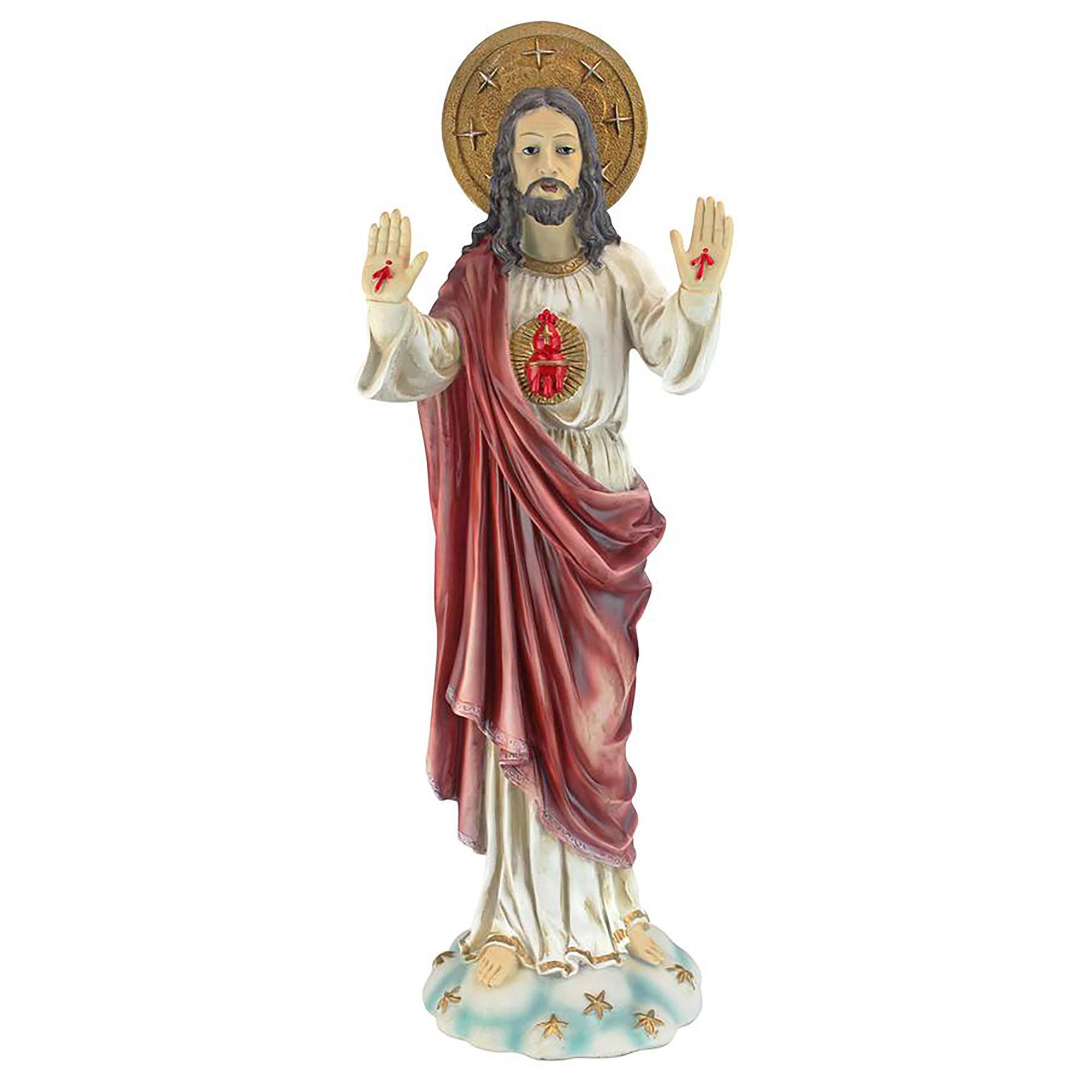 Design Toscano 23.5&#x22; Sacred Heart of Jesus Italian-Style Garden Statue
