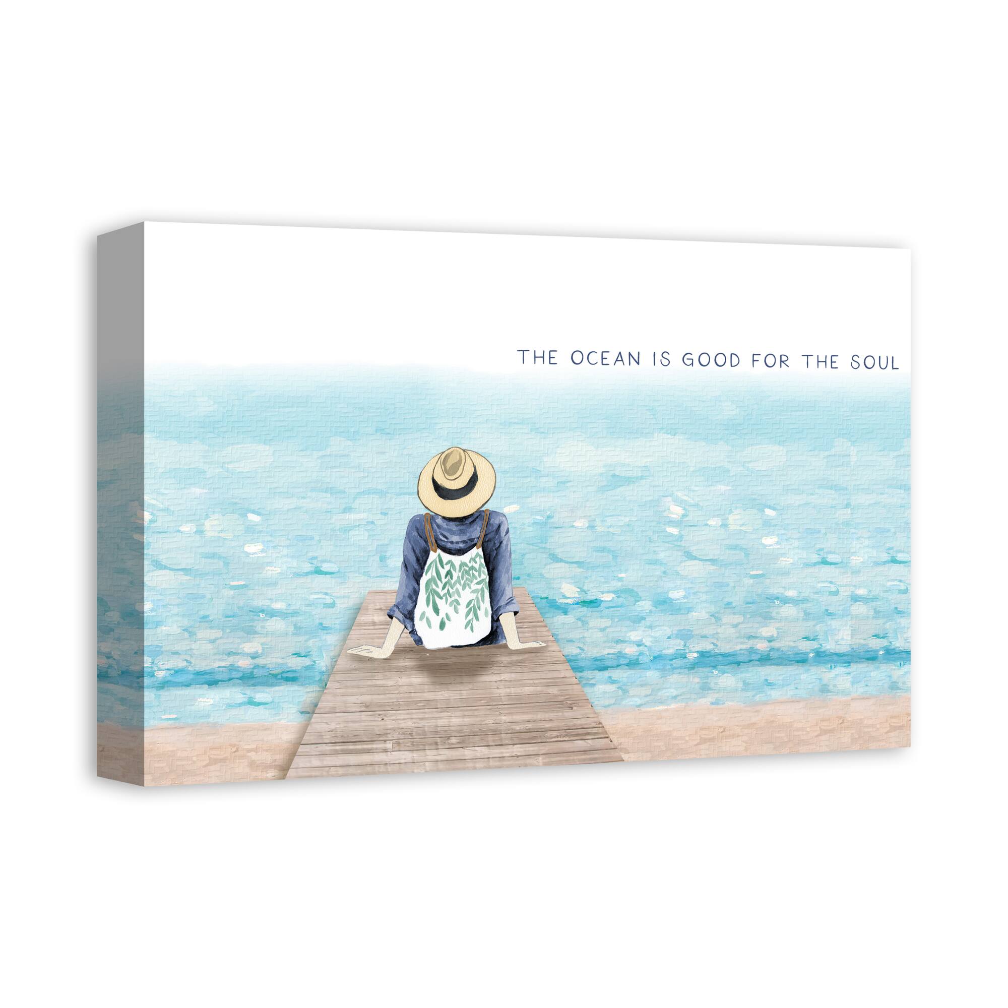 The Ocean is Good for the Soul Canvas Wall Art