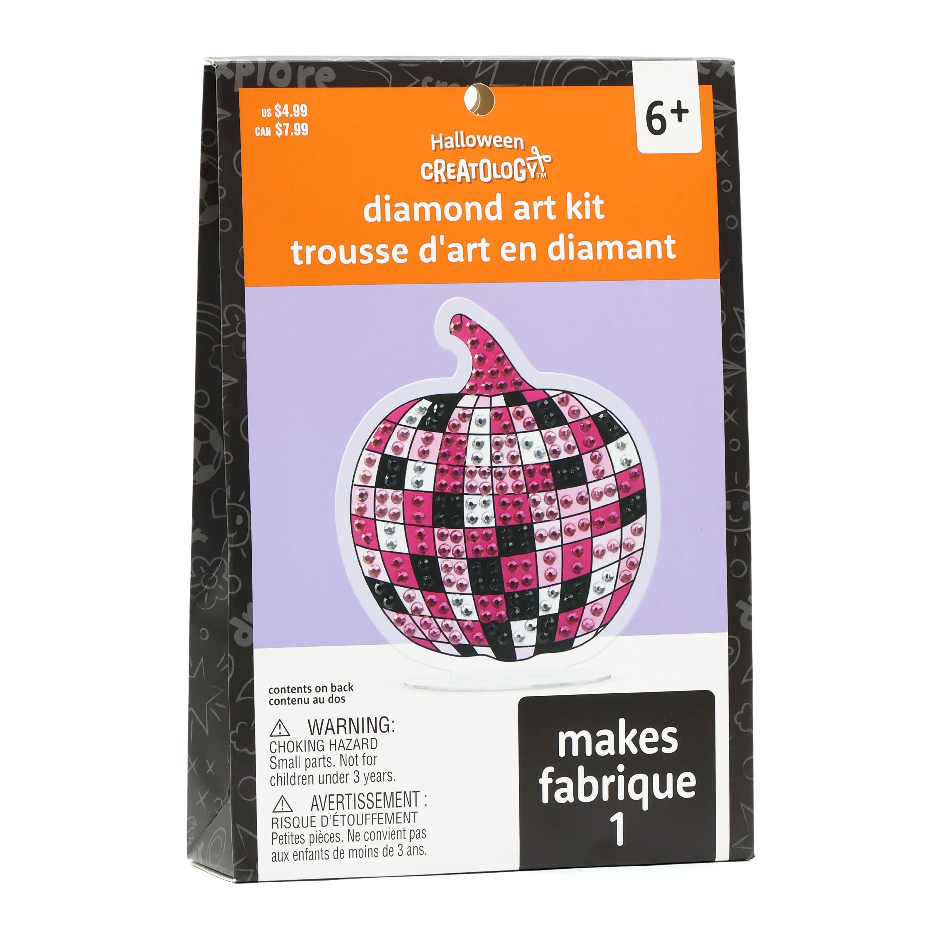 Disco Pumpkin Diamond Art Kit by Creatology&#x2122;