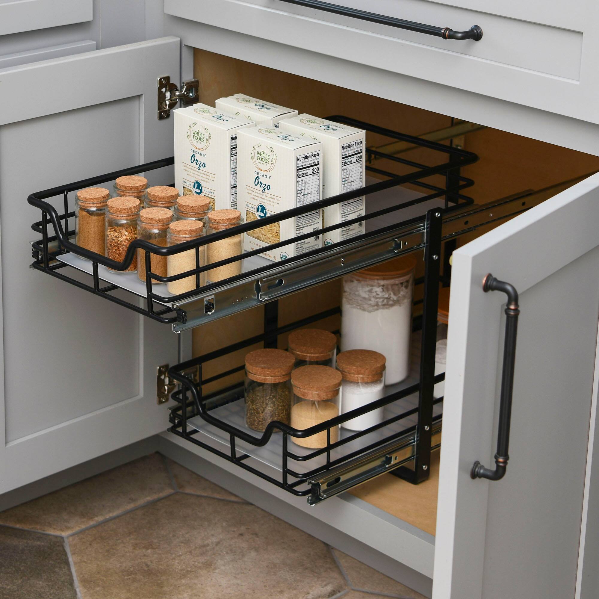 Household Essentials Glidez 2-Tier Cabinet Organizer