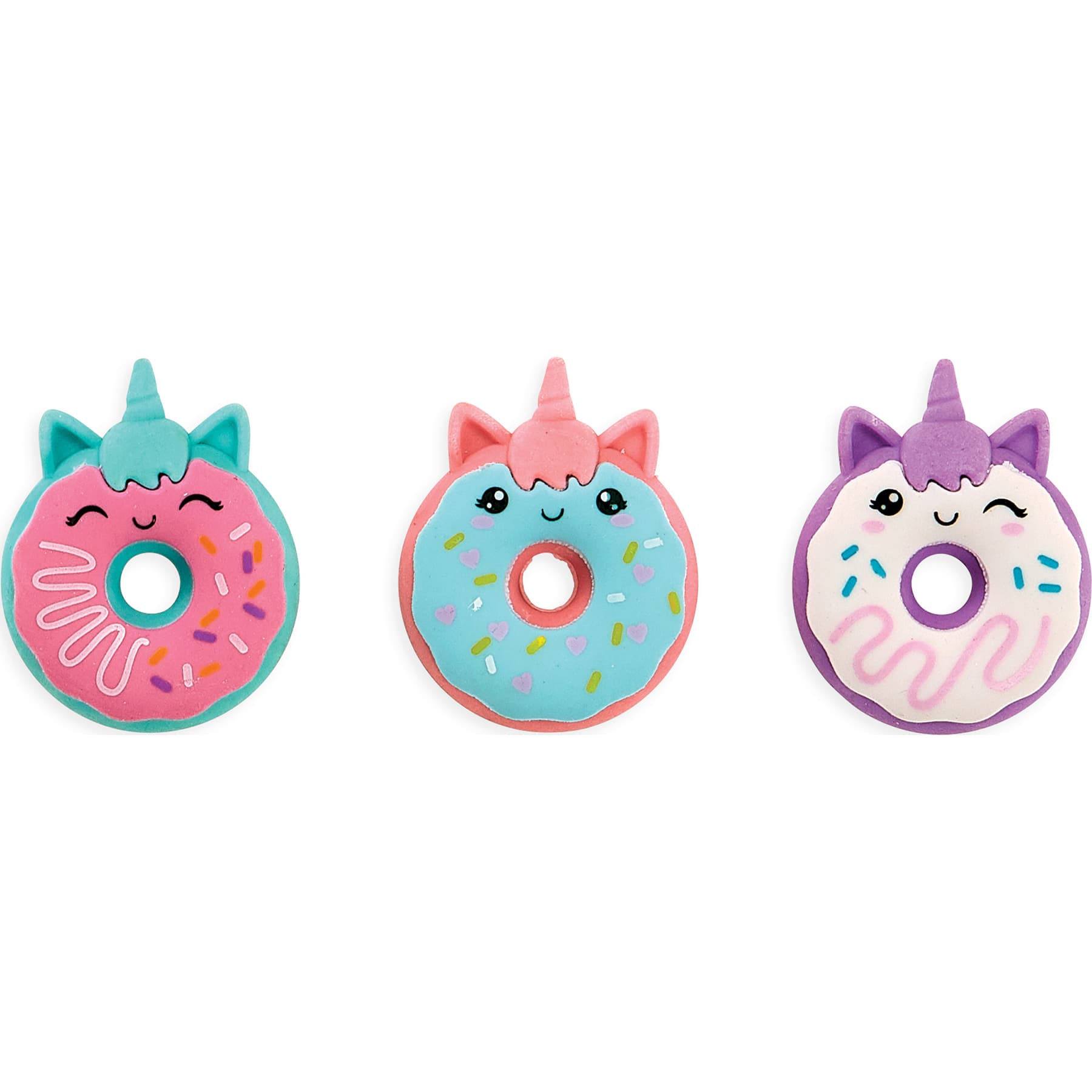 OOLY Magic Bakery Unicorn Donuts Scented Eraser Set