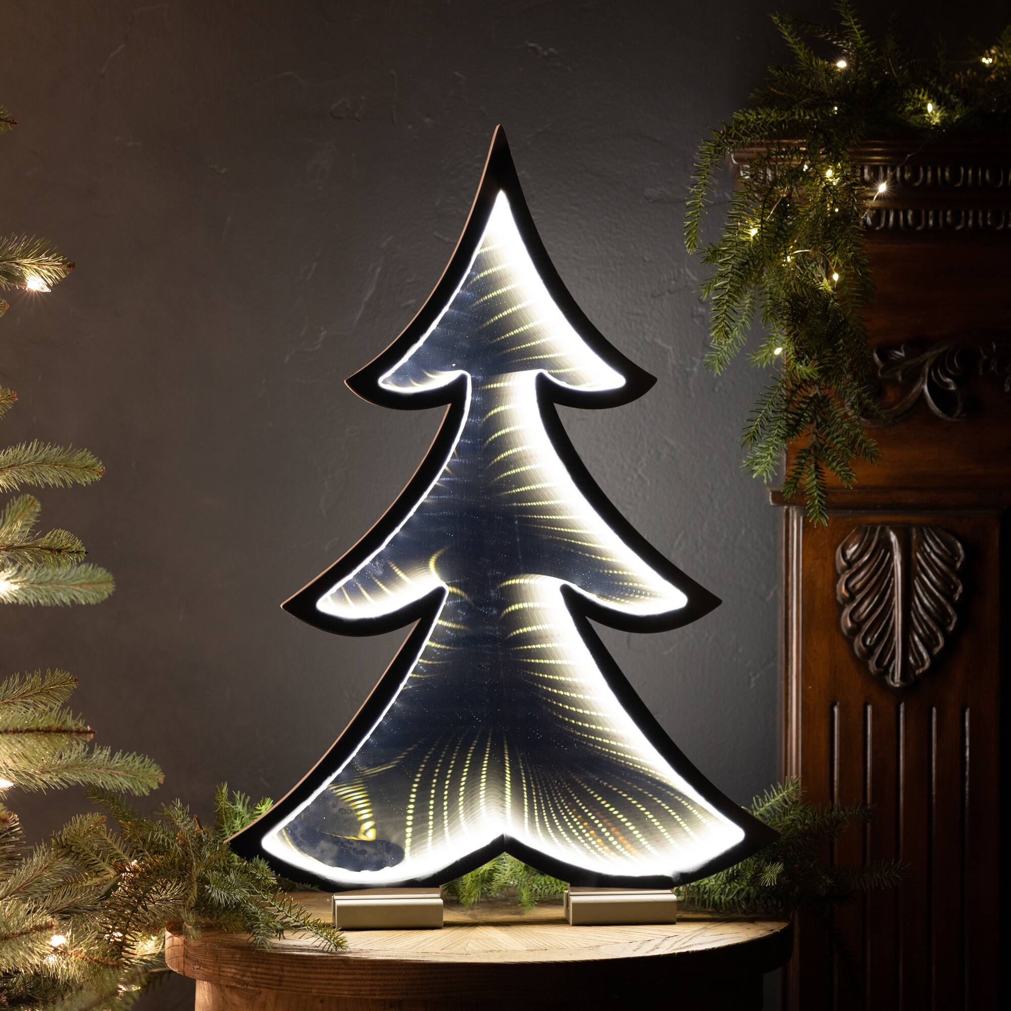 24.5&#x22; Pine Tree Outline Ekko Light Display