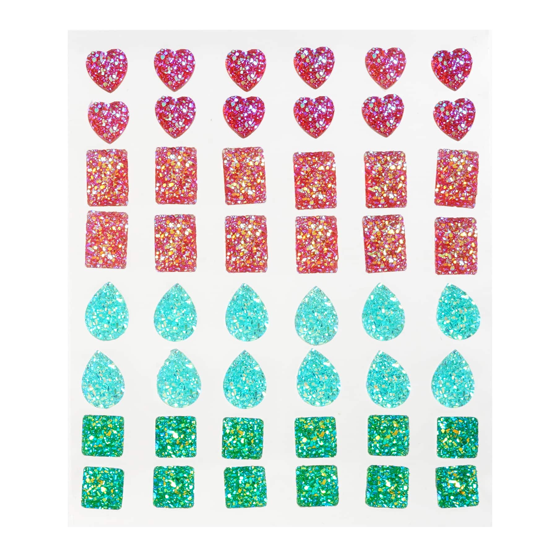 12 Pack: Rainbow Bling Mix Shaped Stickers by Recollections™