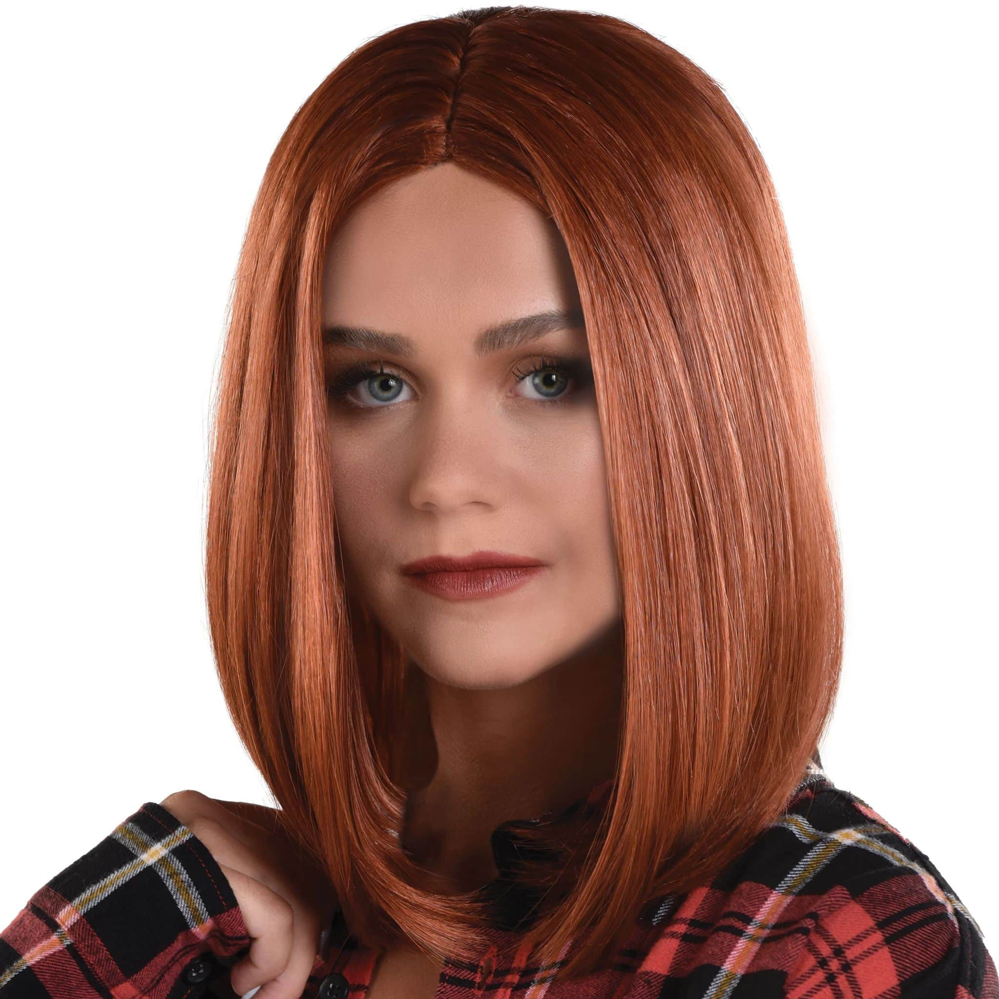 Adult Red Long Bob Wig