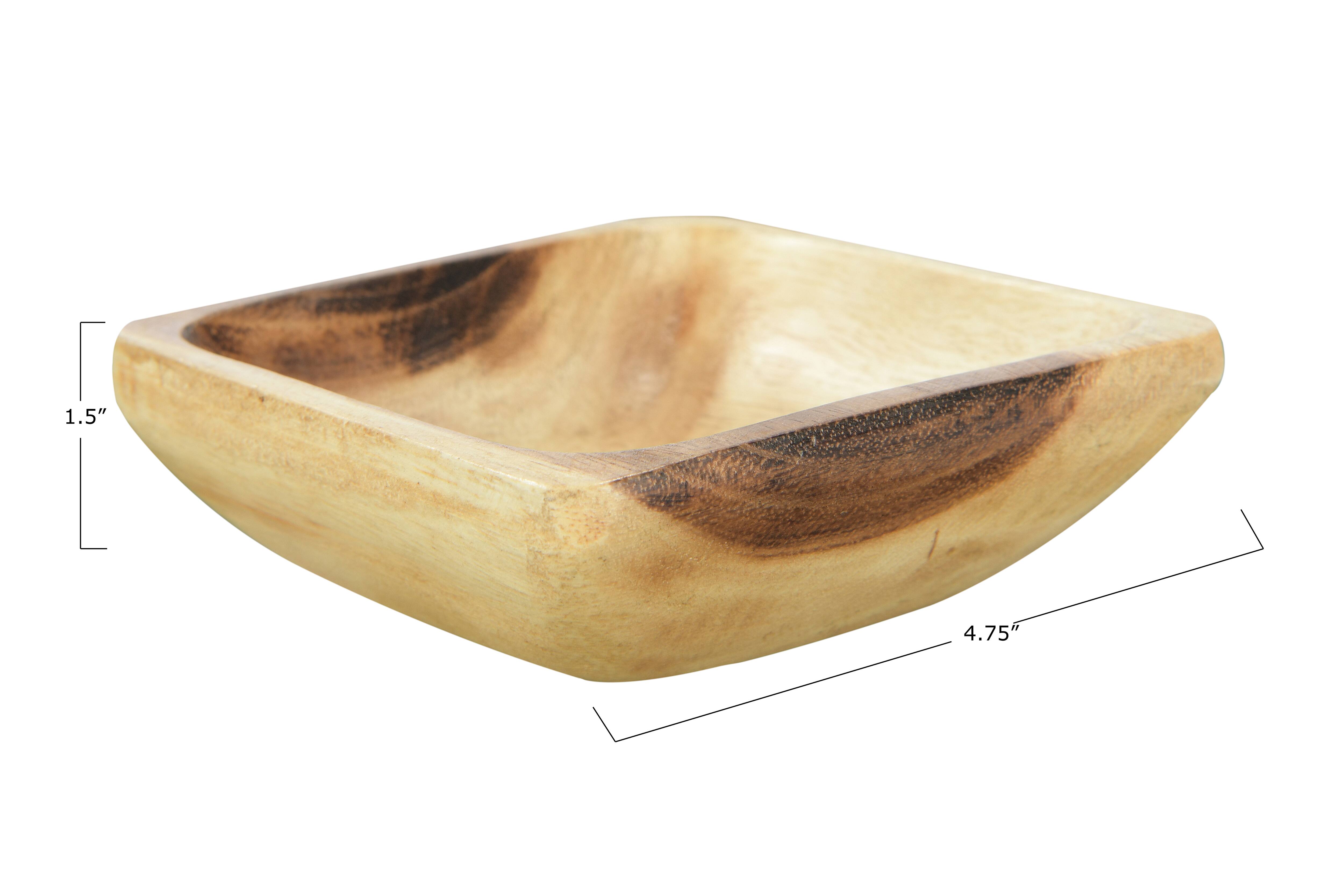 Hello Honey® Square Acacia Wood Bowl Set