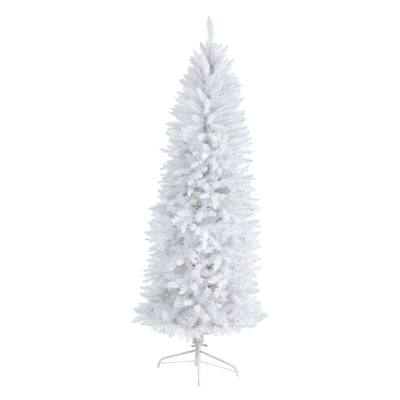 6ft. Unlit Slim White Artificial Christmas Tree | Michaels