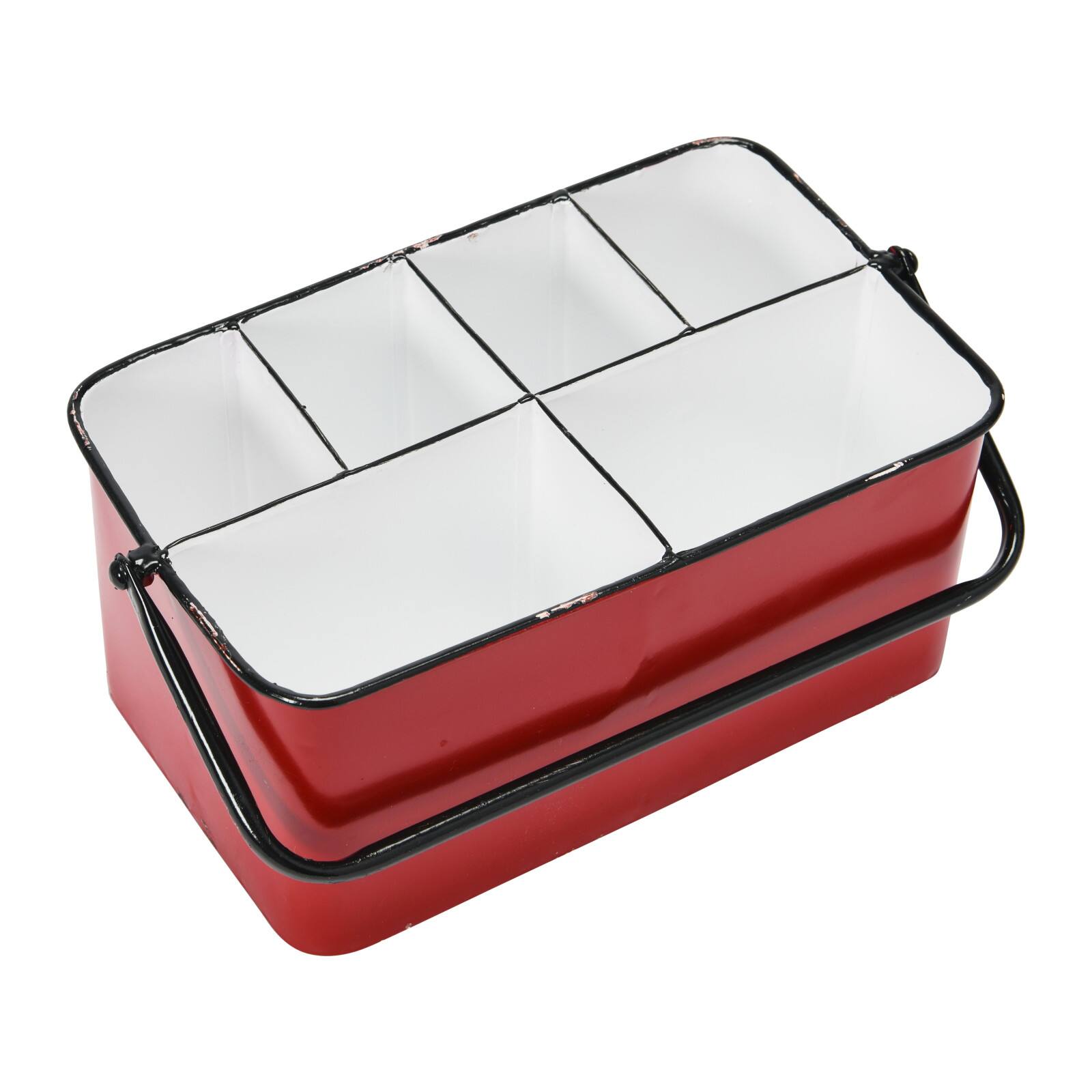 Hello Honey® 6-Compartment Metal Caddy with Handle