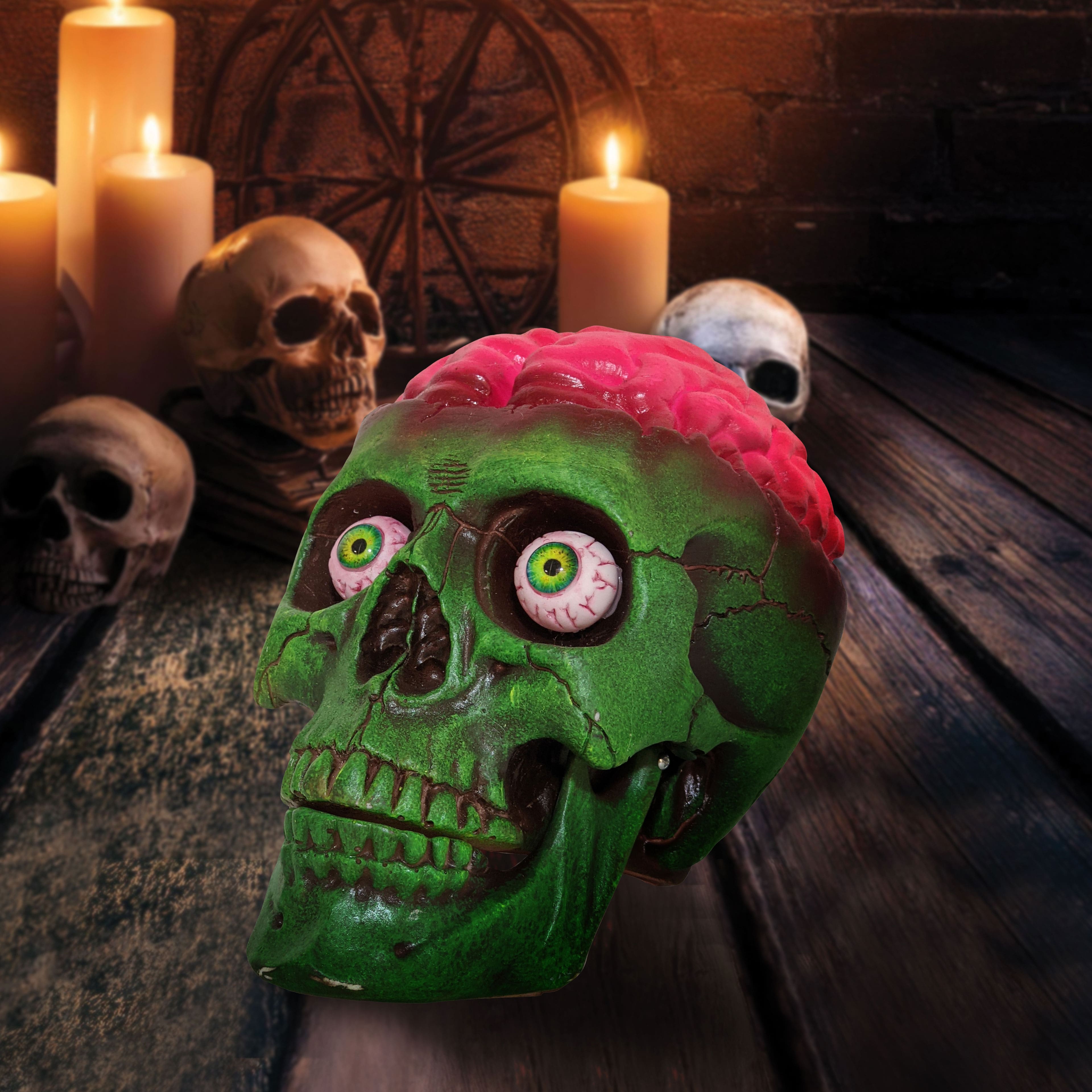 6&#x22; Green Skull D&#xE9;cor by Ashland&#xAE;