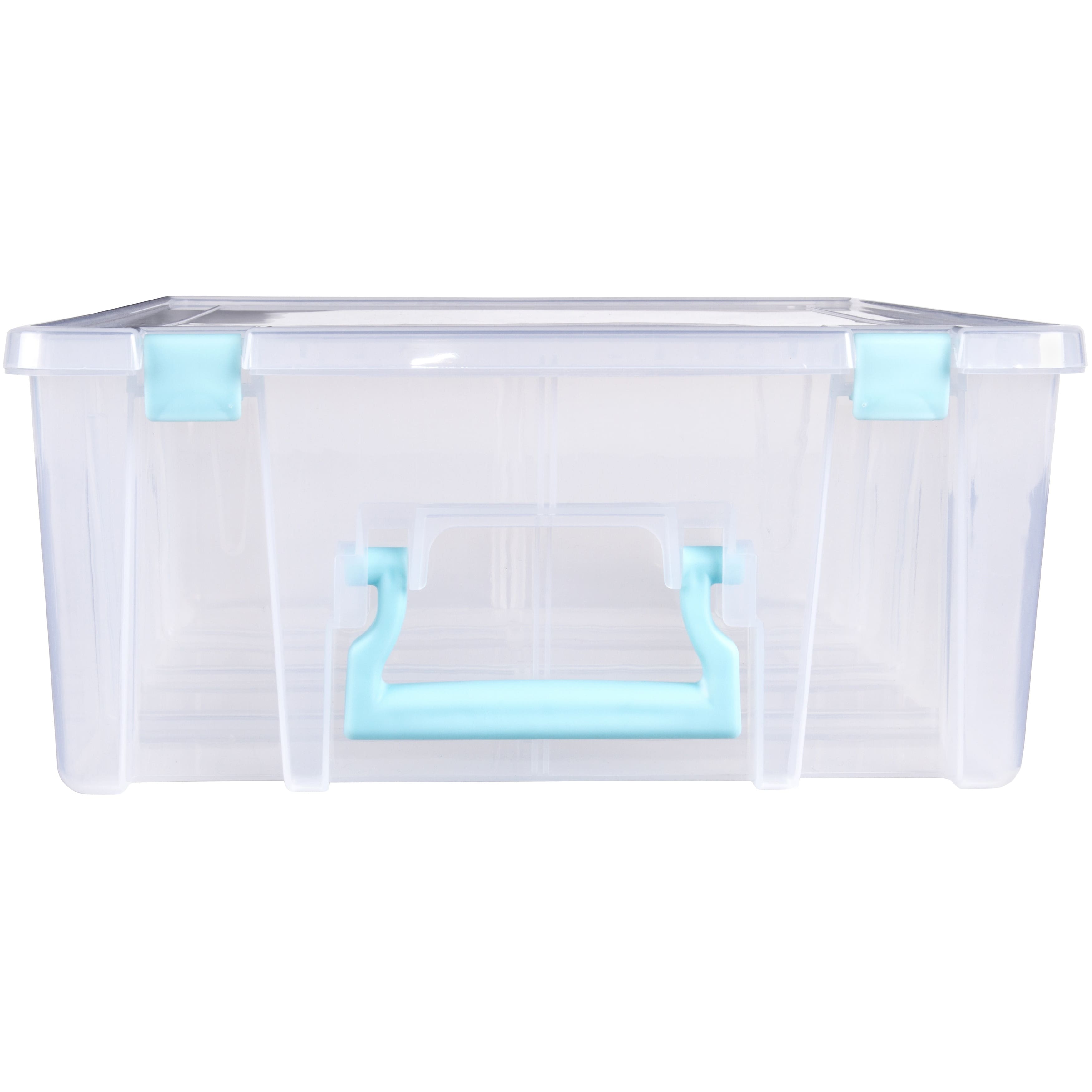 ArtBin® Aqua Super Satchel™ Double Deep Storage Bin with Dividers