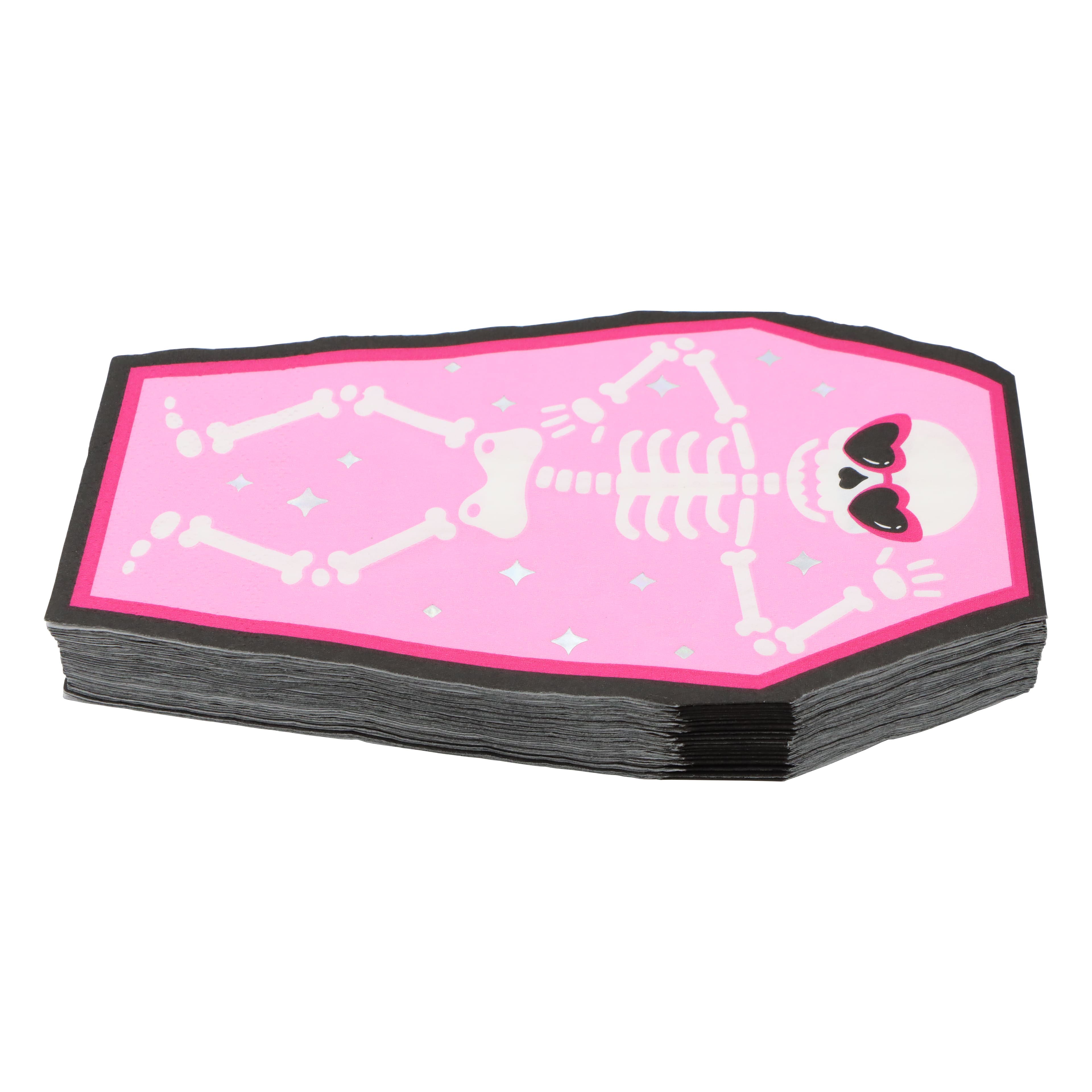 Skeleton in Coffin Foil Guest Napkins, 20ct. by Celebrate It&#x2122;
