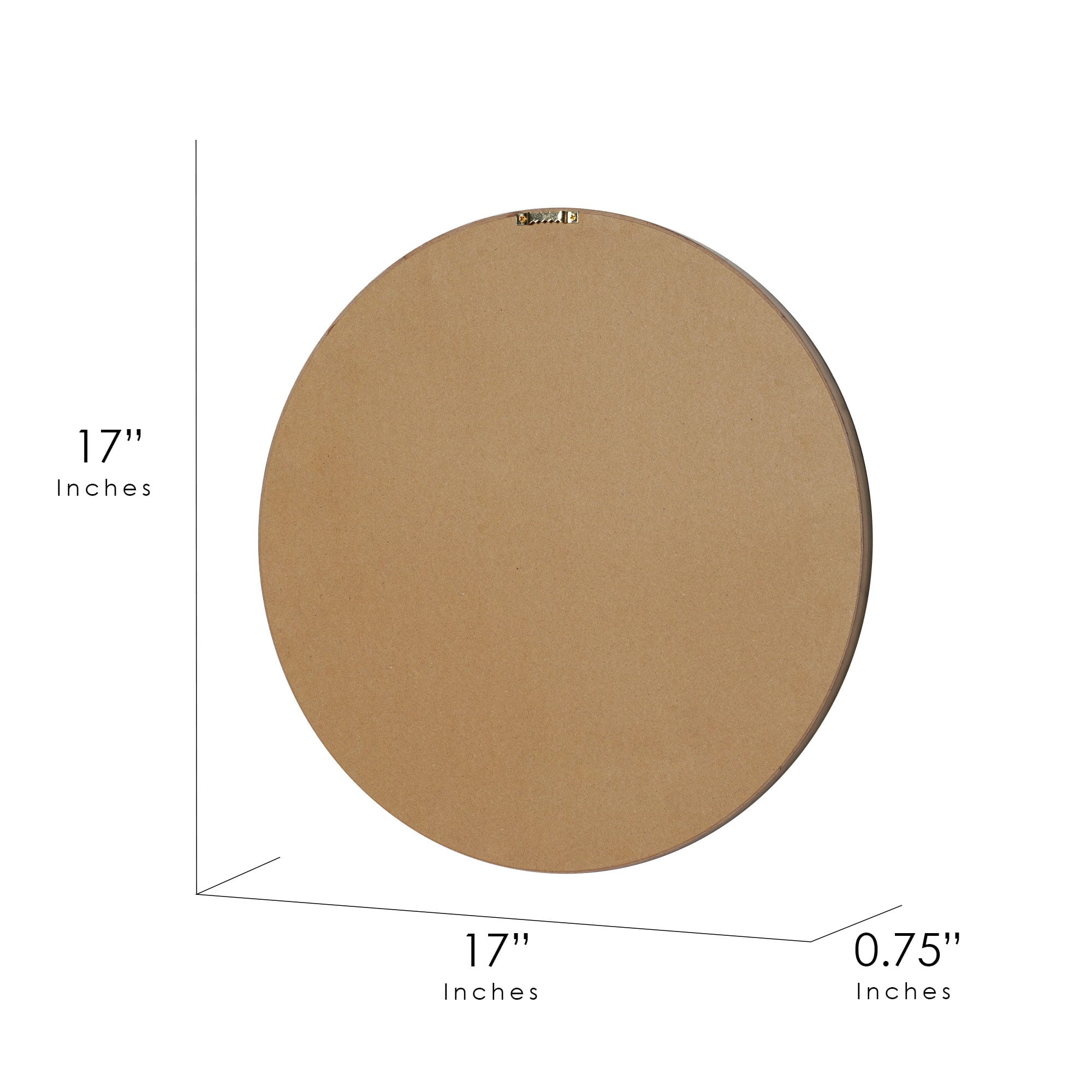 American Art Decor™ 17" Brown and White Boho Rustic Farmhouse Wood Framed Wall Medallion