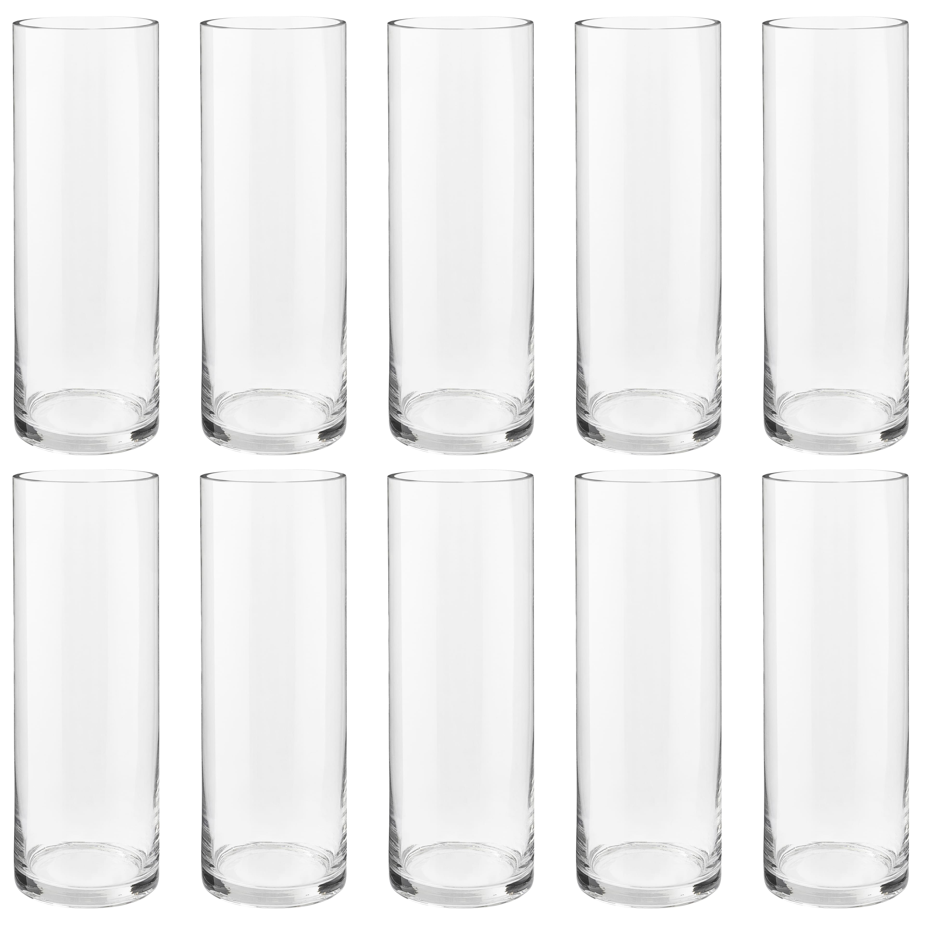 10 Pack: 15&#x22; Cylinder Glass Vase by Ashland&#x2122;