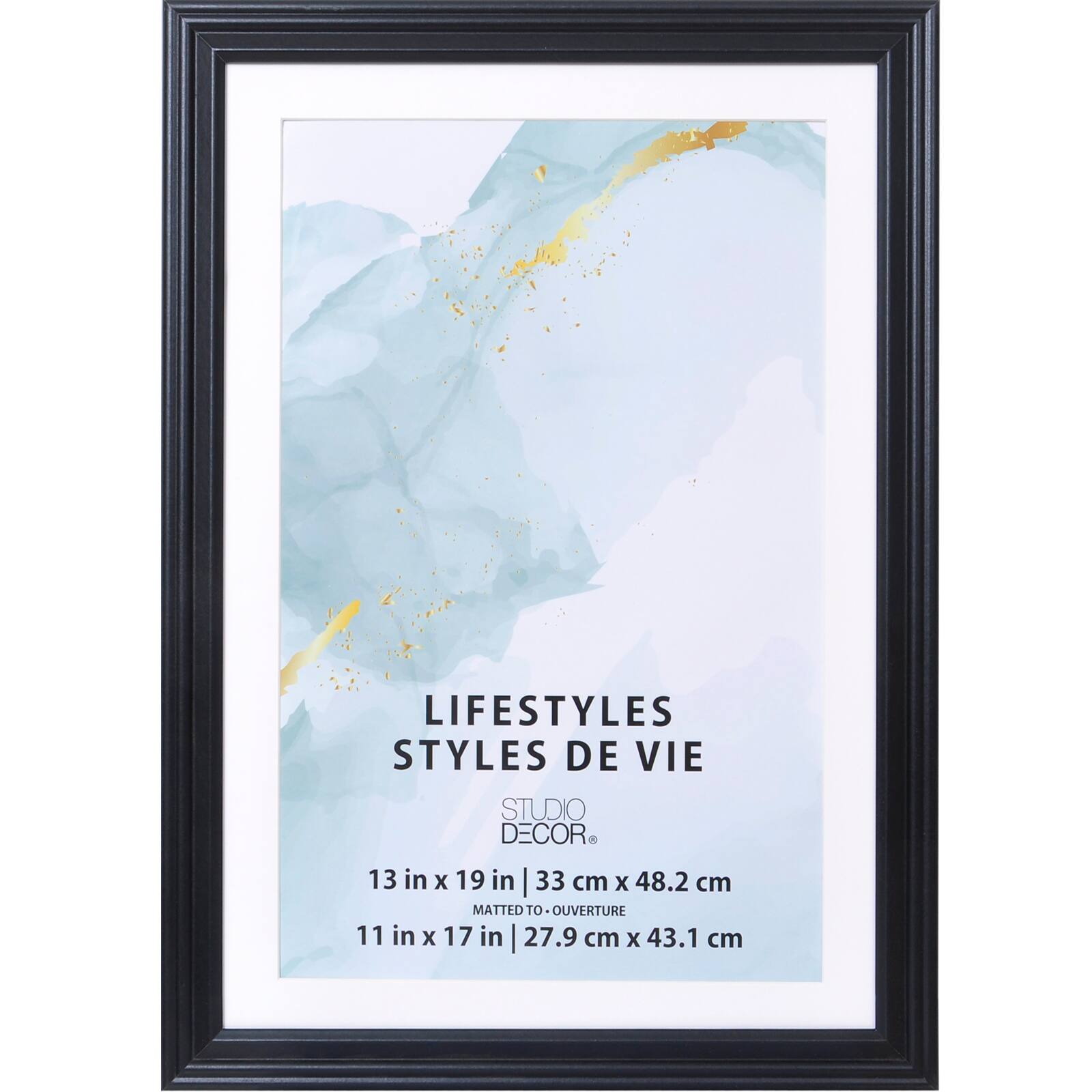 Lifestyles™ Black Frame With Mat by Studio Décor®