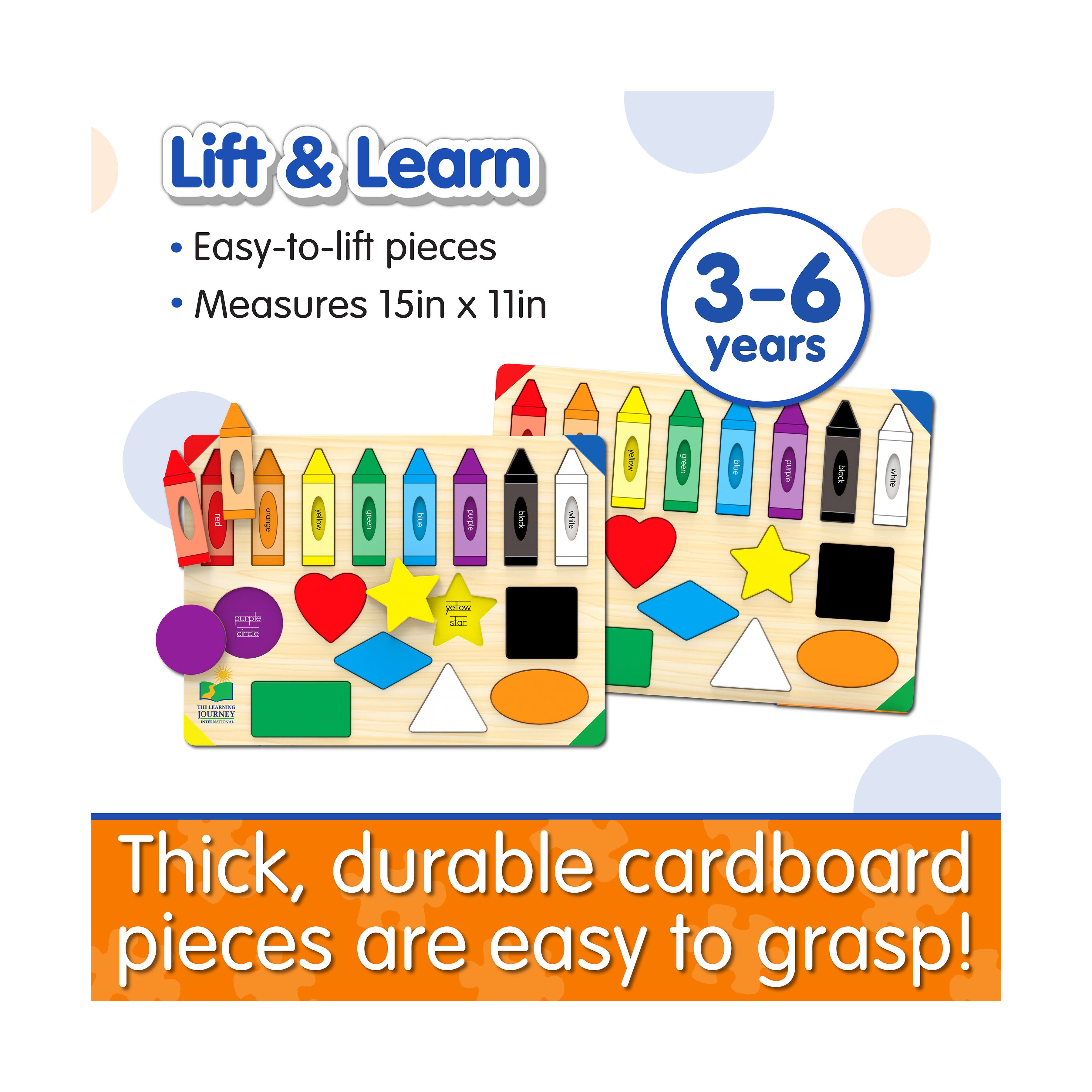 Lift & Learn Puzzle - Colors & Shapes: 16 Pcs
