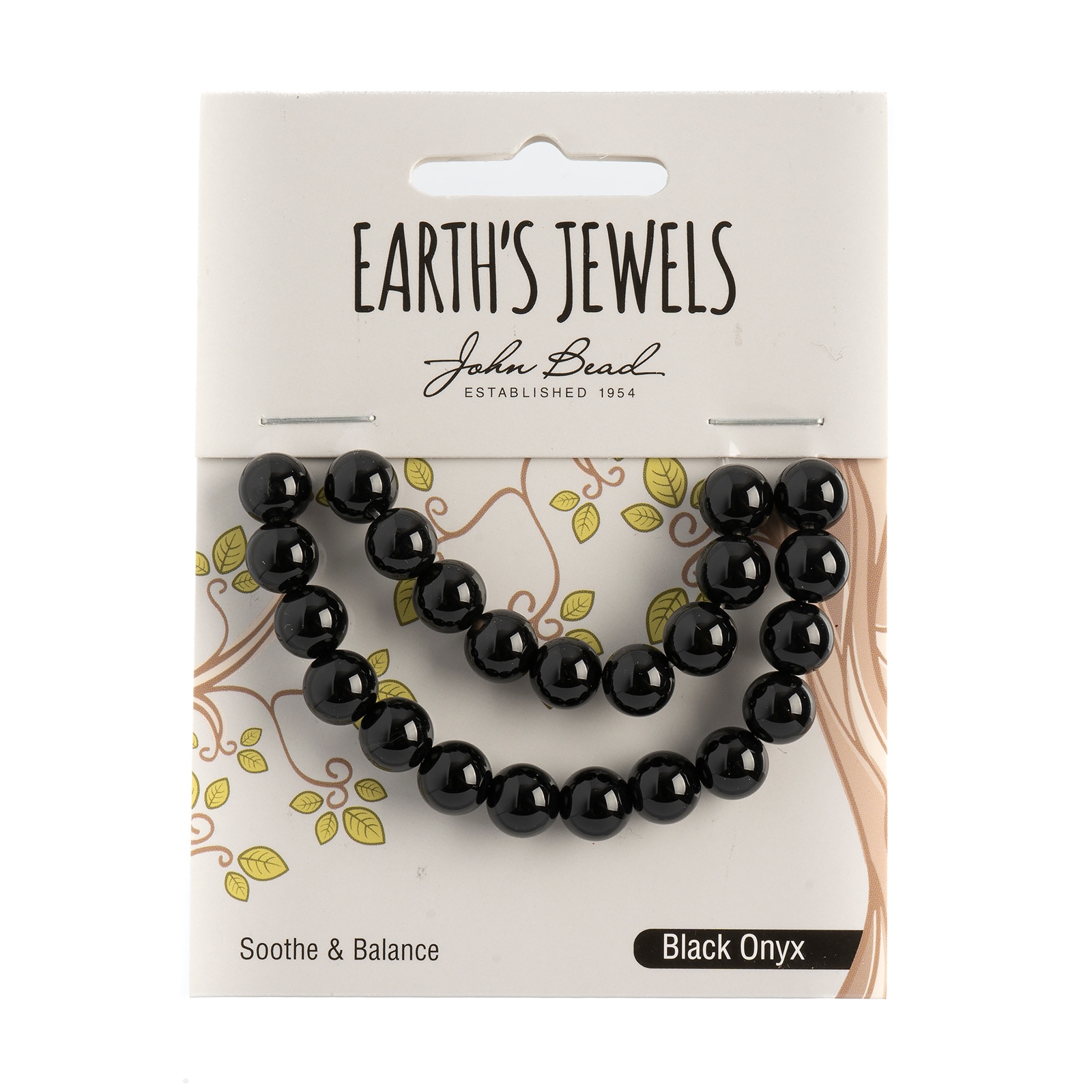 John Bead Earth's Jewels Natural Stone Round Beads, 8mm