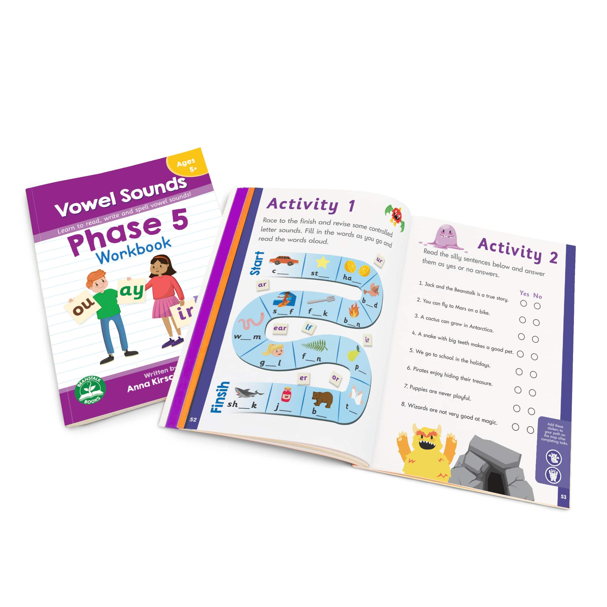 Junior Learning&#xAE; Phase 5 Vowel Sounds Workbook