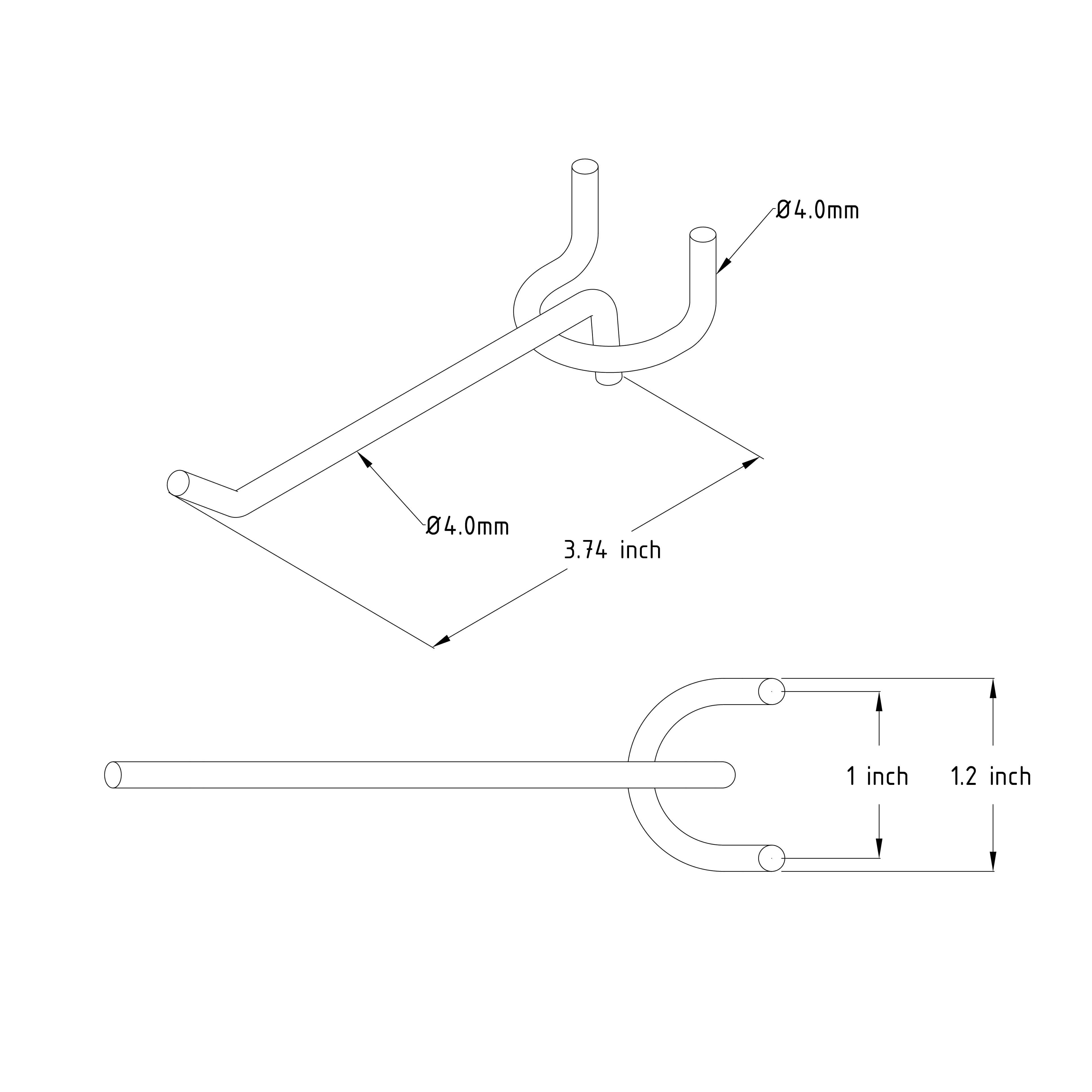 Black Pegboard Hooks by Simply Tidy®, 5ct.