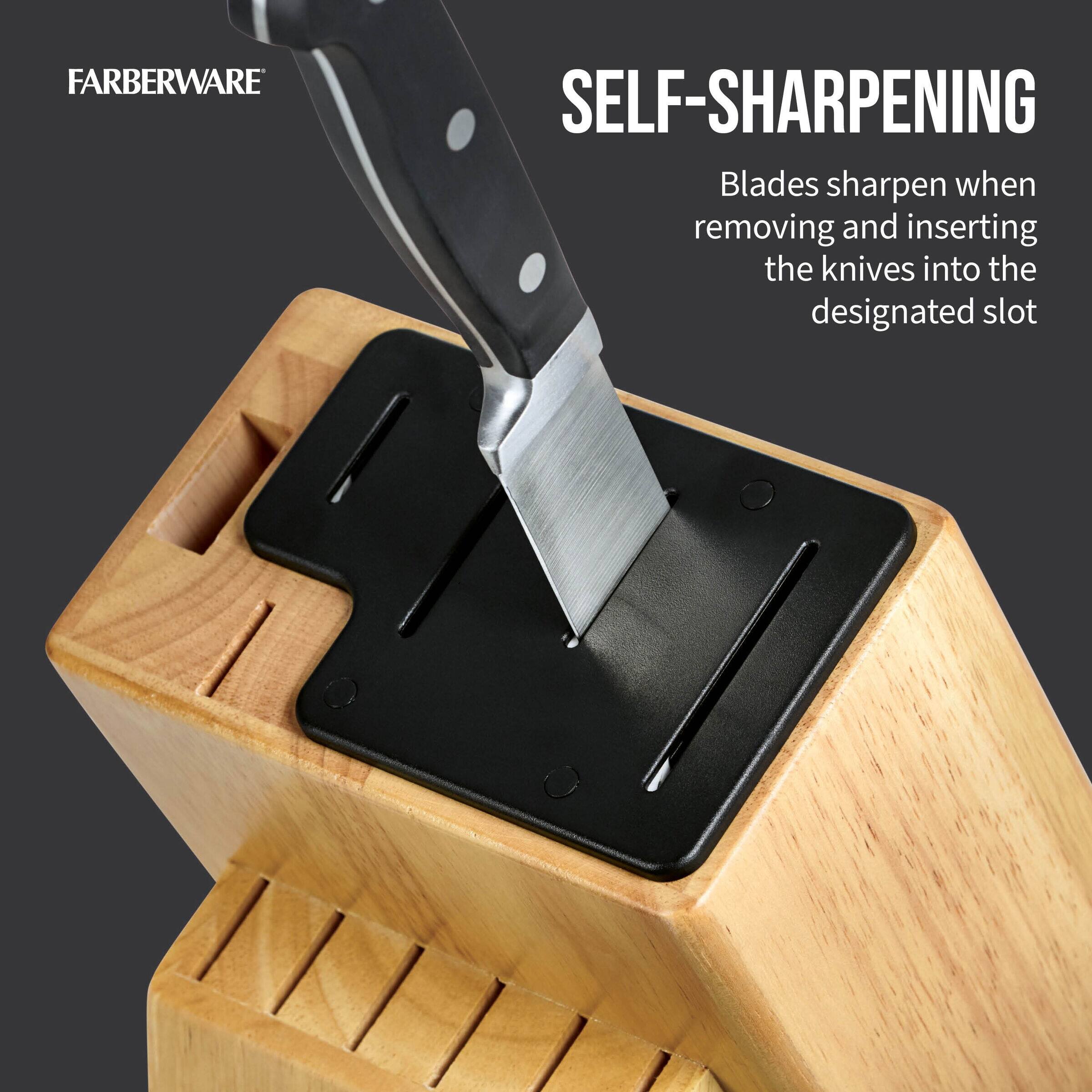 Farberware Edgekeeper Black 13-Piece Pro Cutlery Set