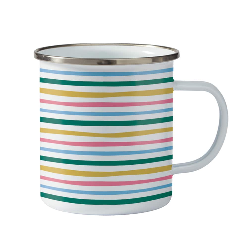 15.5oz. White Metal Sublimation Camping Mug by Make Market&#xAE;