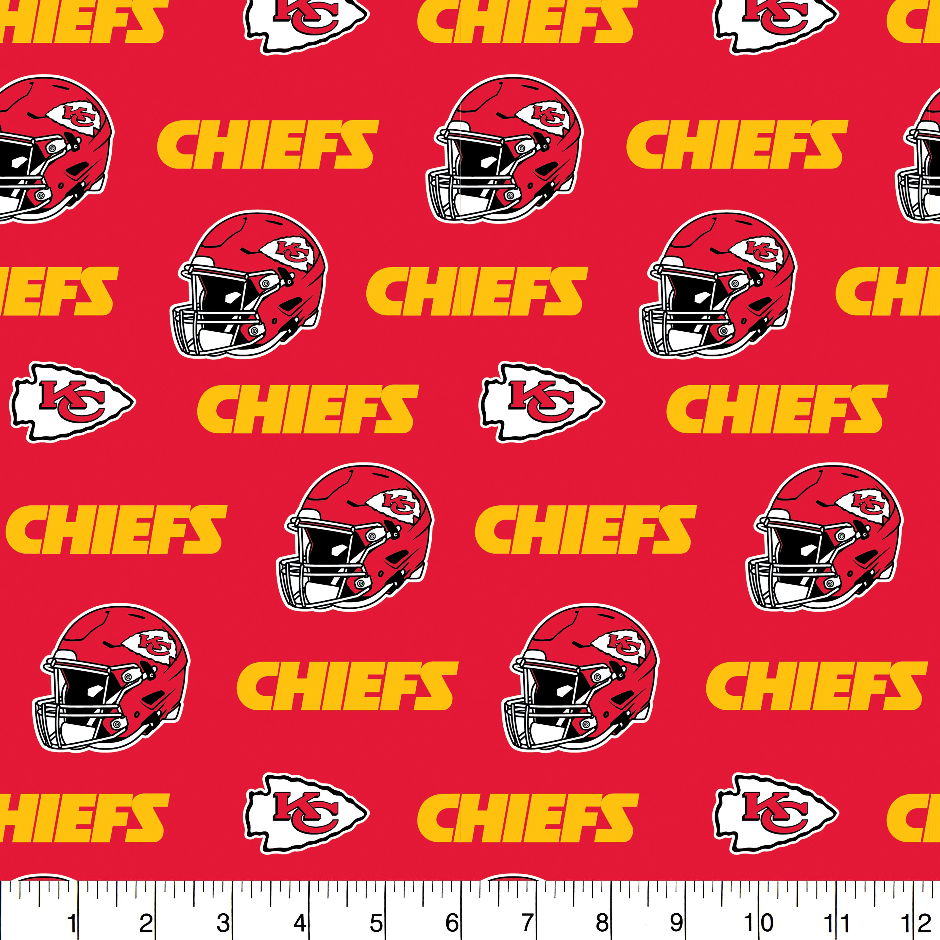 NFL Kansas City Chiefs Cotton Fabric