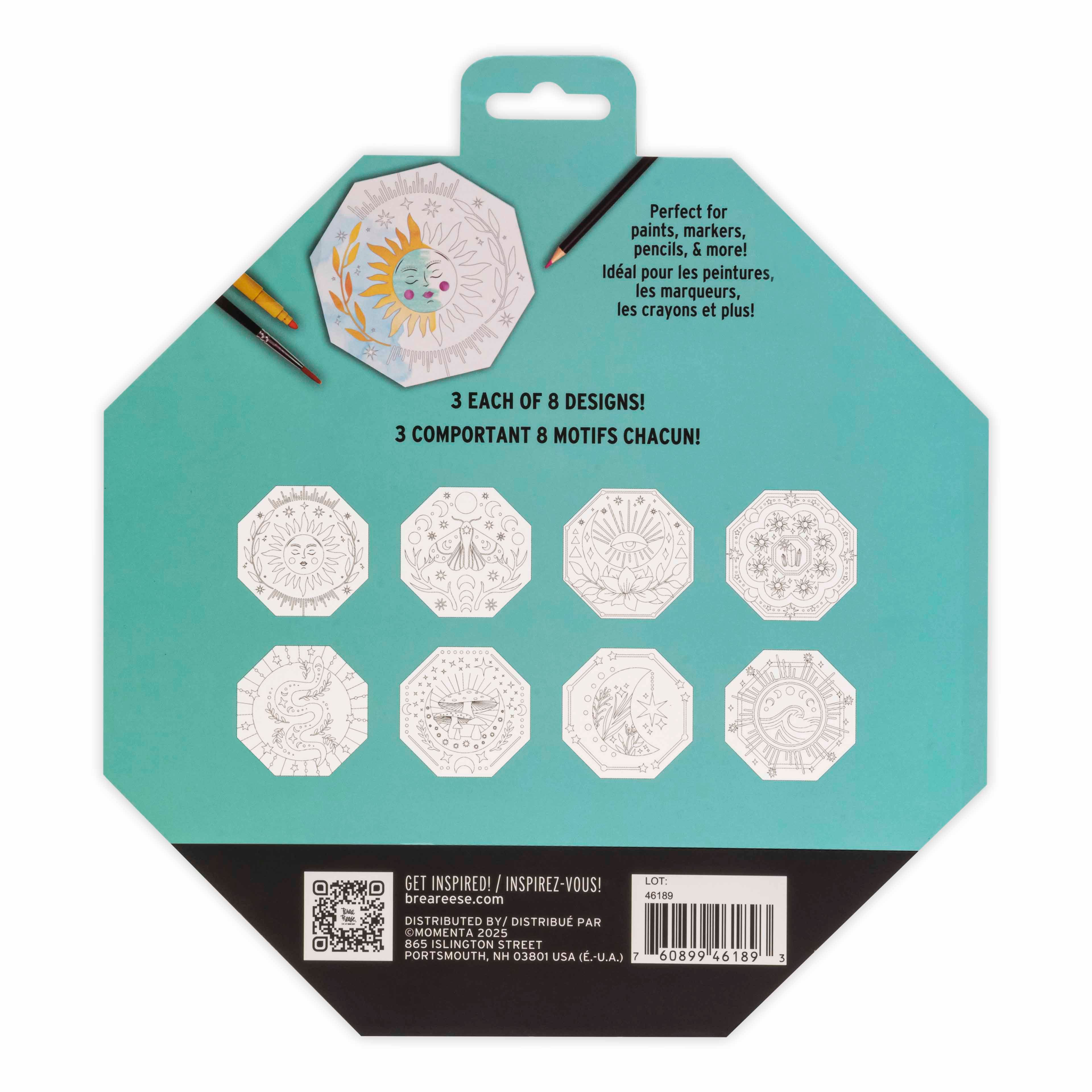 VIVID by Brea Reese&#xAE; Octagon Mixed Media Coloring Pad