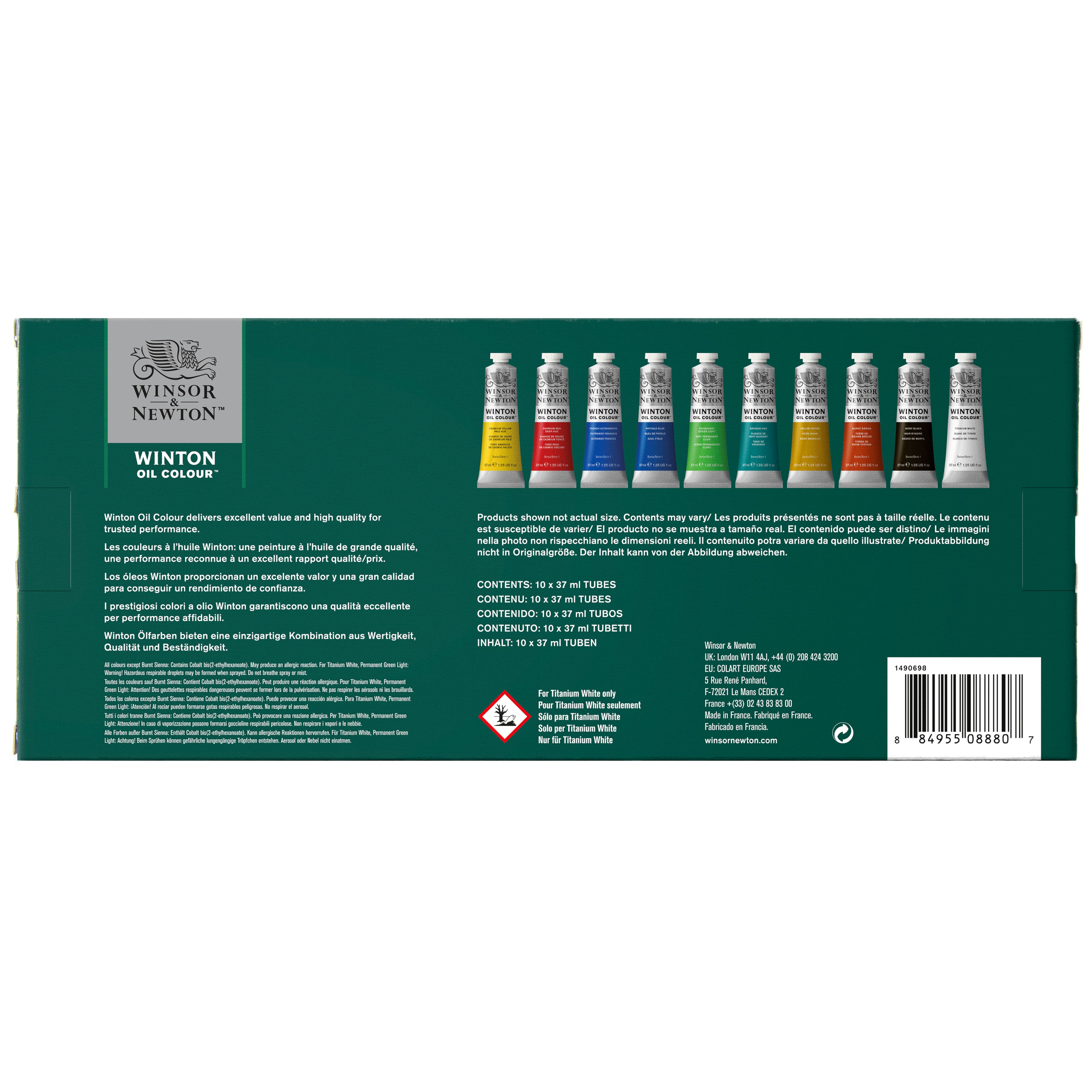 Winsor &#x26; Newton&#x2122; Winton Oil Colour&#x2122; 10 Color Starter Set