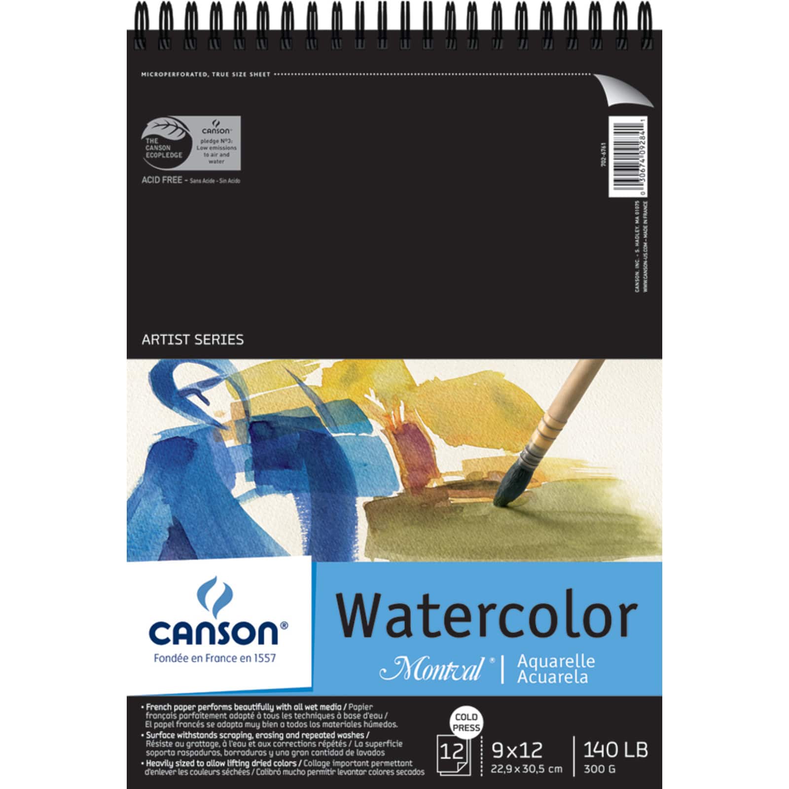 6 Pack: Canson® Artist Series Montval® Watercolor Pad, 5.5" x 8.5"
