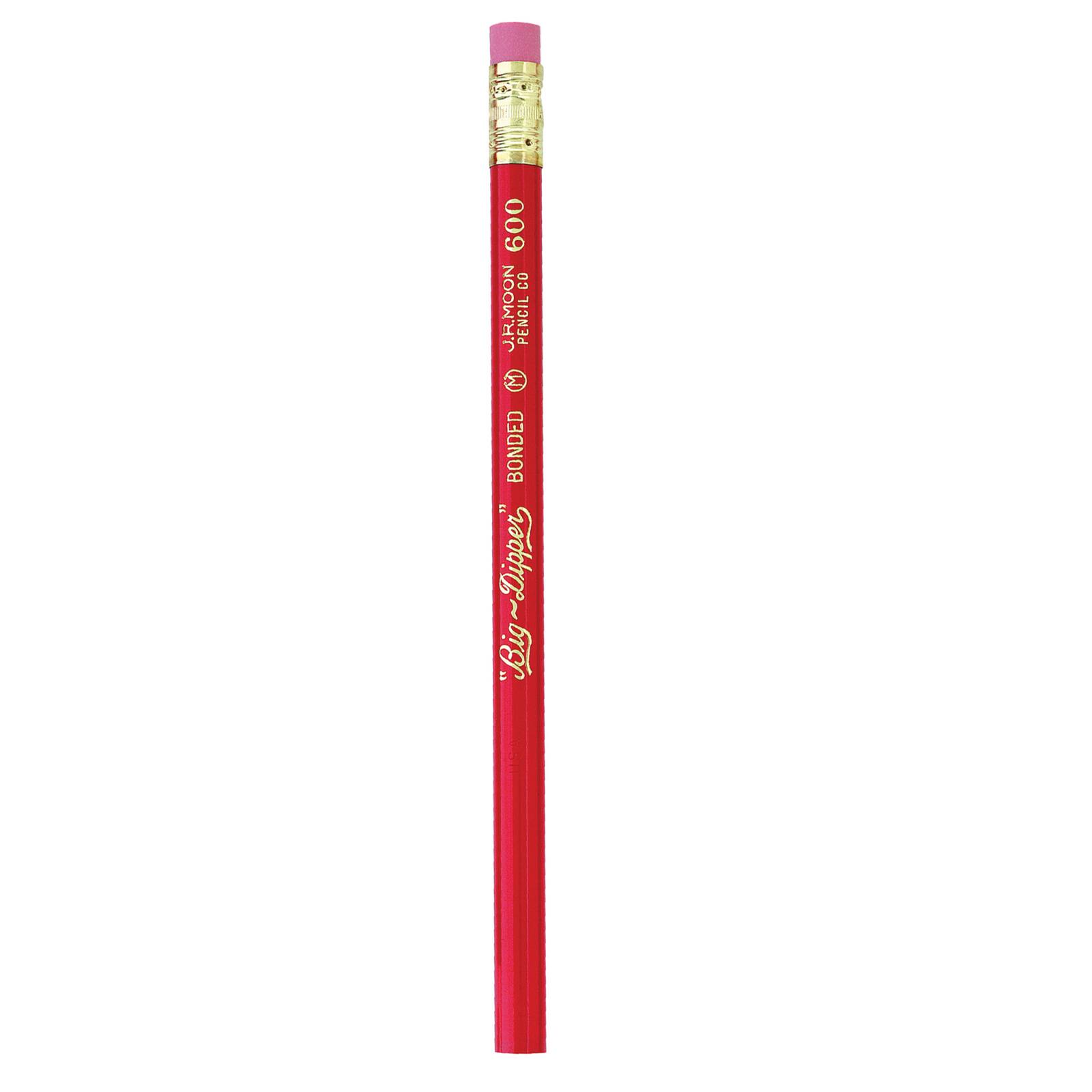 J.R. Moon Pencil Co. Big-Dipper Pencils with Eraser, 3 Packs of 12