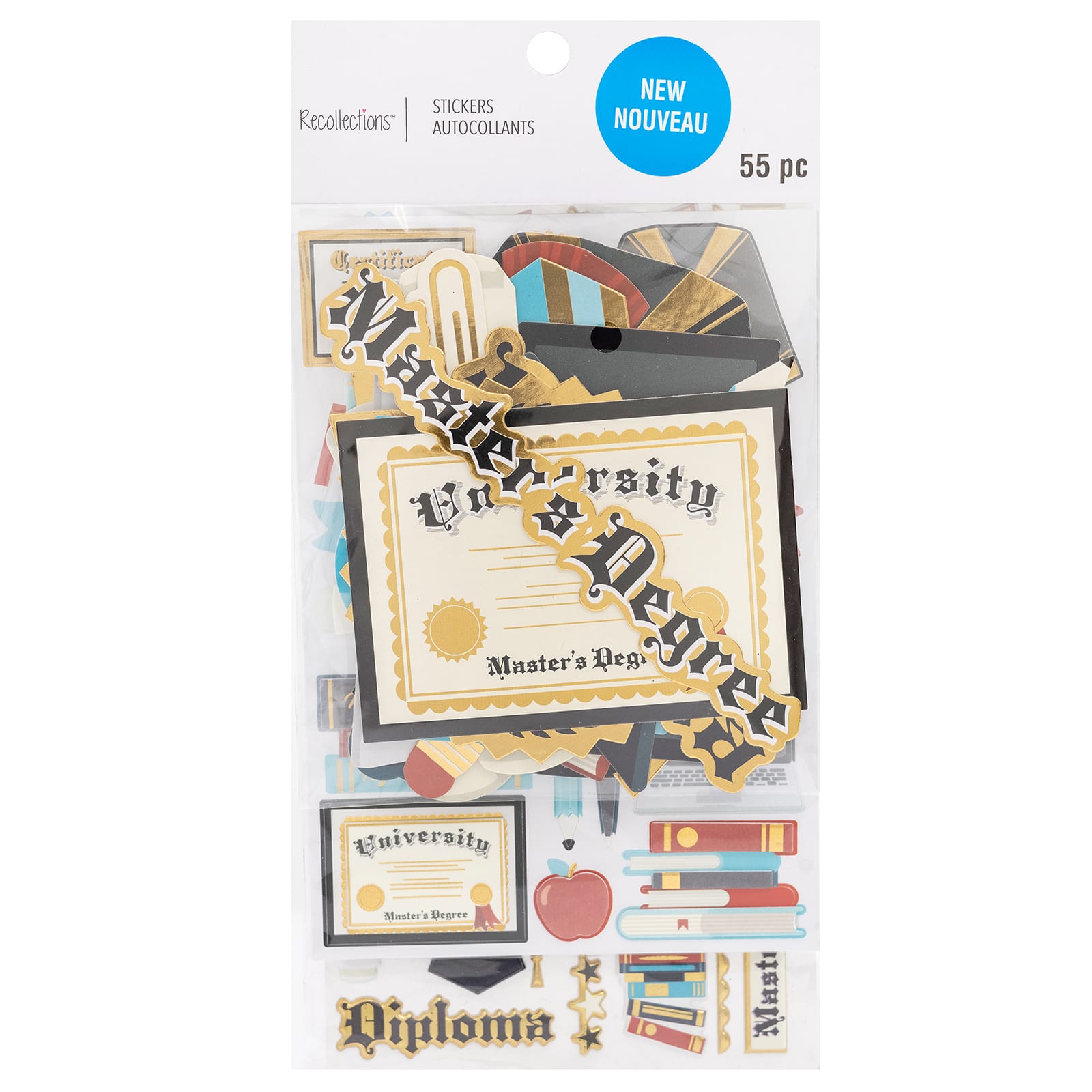 12 Pack: Master's Graduation Sticker Flip Pack by Recollections™