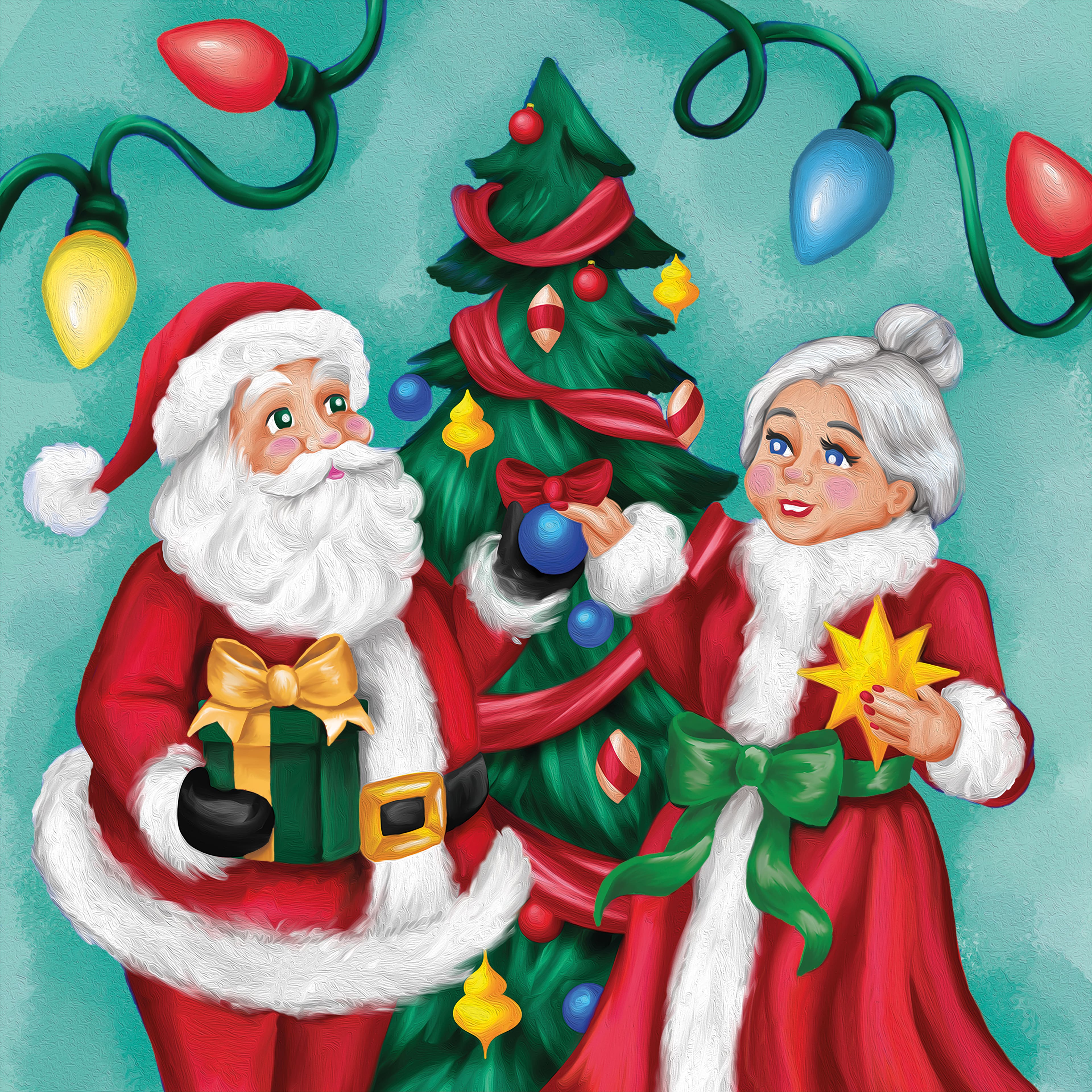 Mr. &#x26; Mrs. Claus Canvas Painting Kit by Artist&#x27;s Loft&#xAE; Christmas