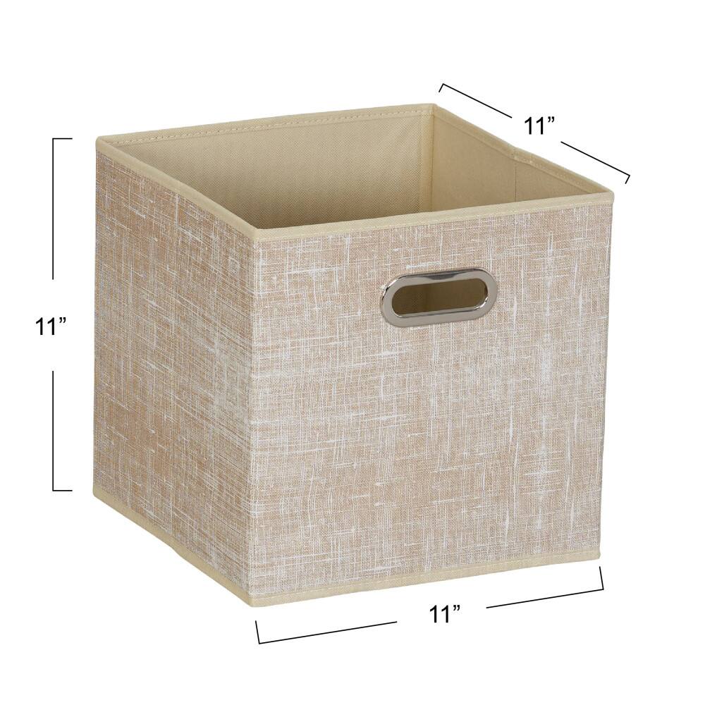 6 Pack Household Essentials 11" Fabric Storage Bins