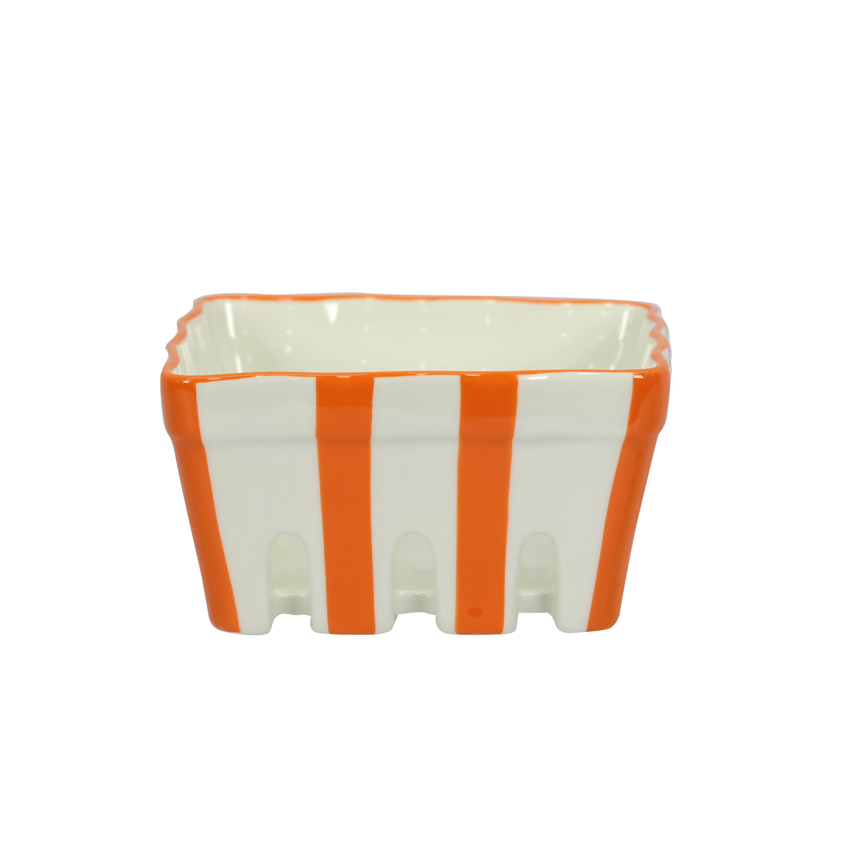 5&#x22; Orange Ceramic Berry Basket by Celebrate It&#xAE;