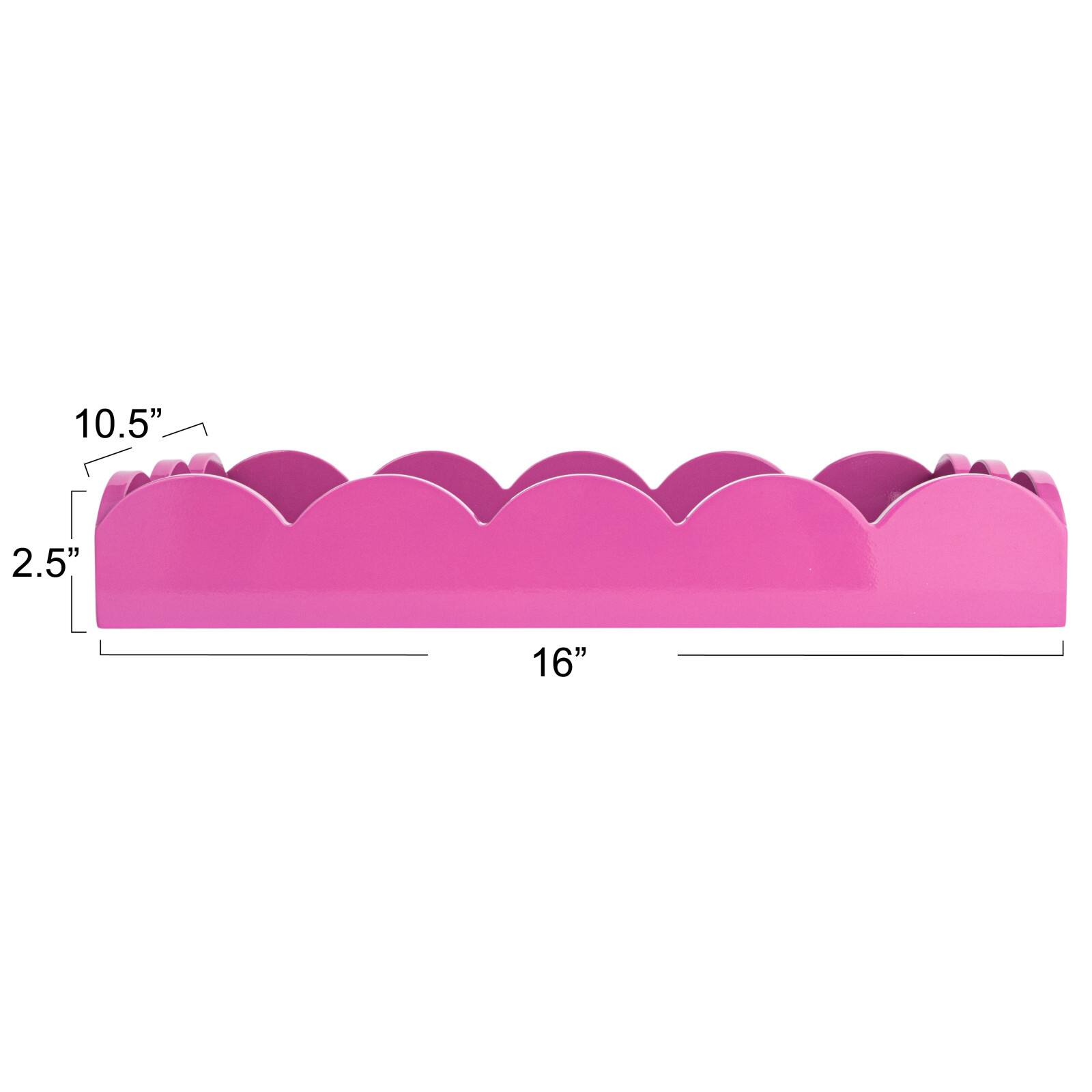 Hello Honey&#xAE; 16&#x22; Wide Fuchsia Wood Tray