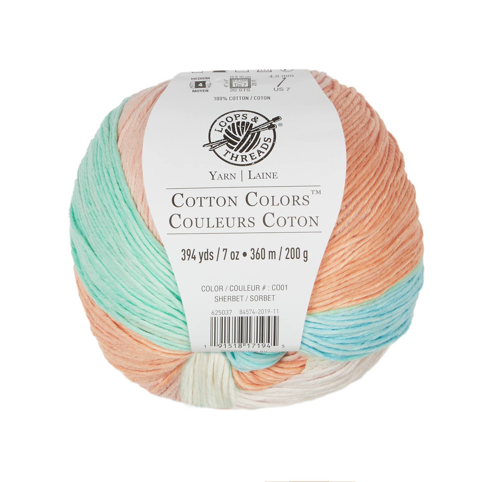 Cotton Colors™ Yarn by Loops & Threads® Michaels