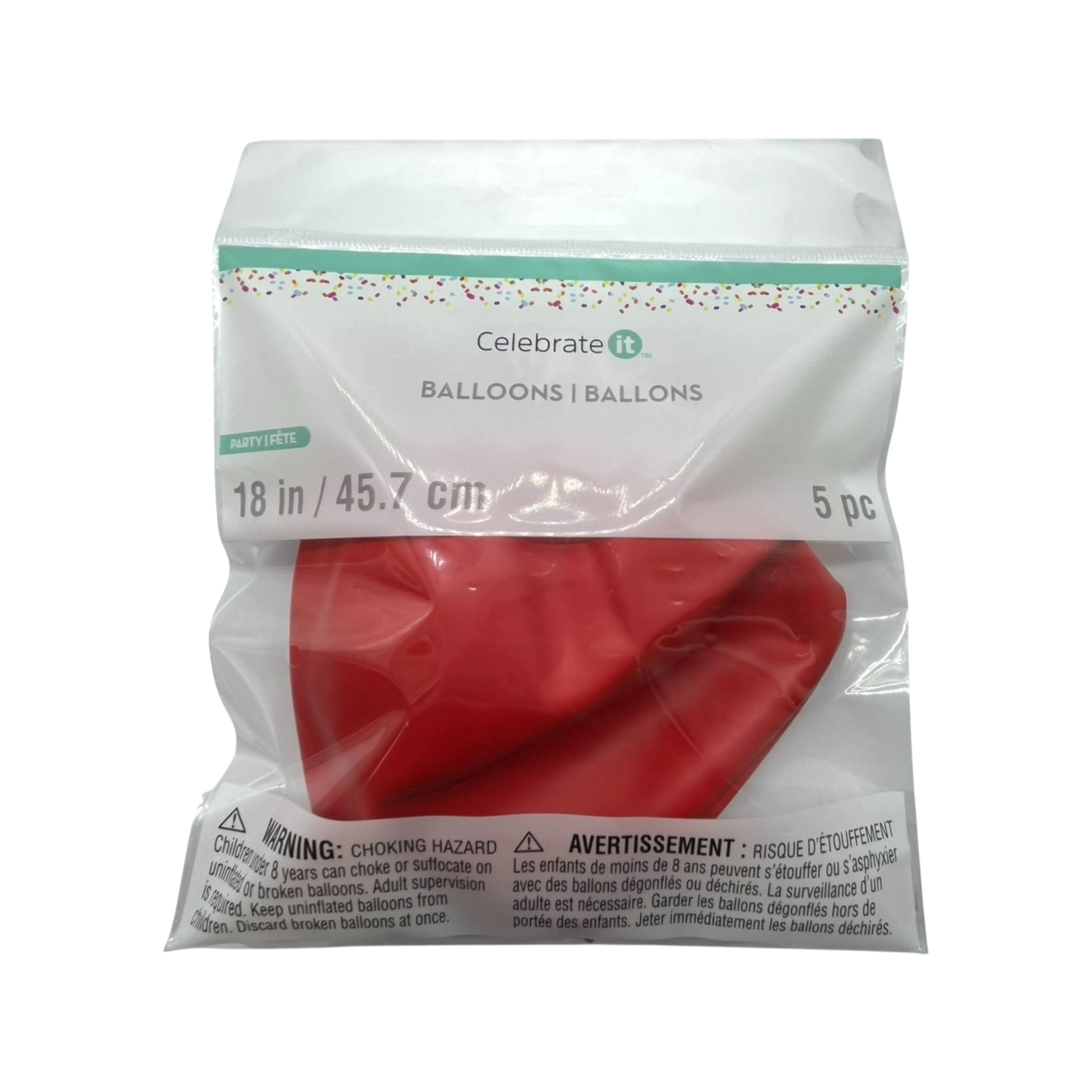 24 Packs: 5 ct. (120 total) 18" Solid Latex Balloons by Celebrate It™