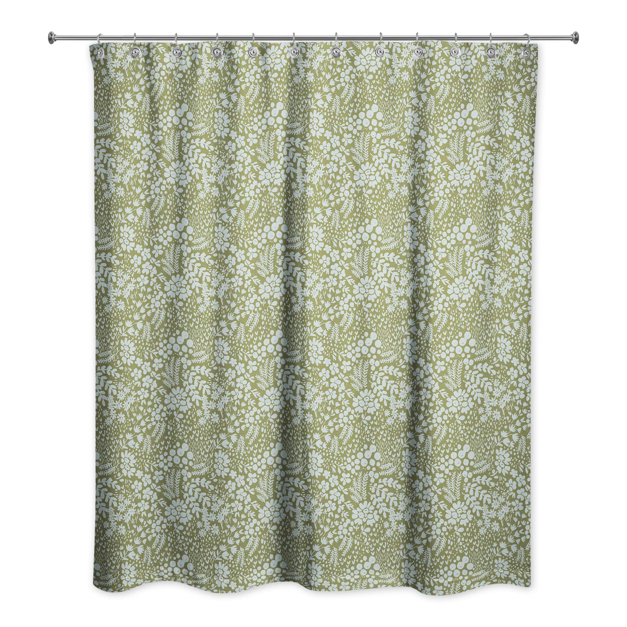 Dainty Floral Shower Curtain