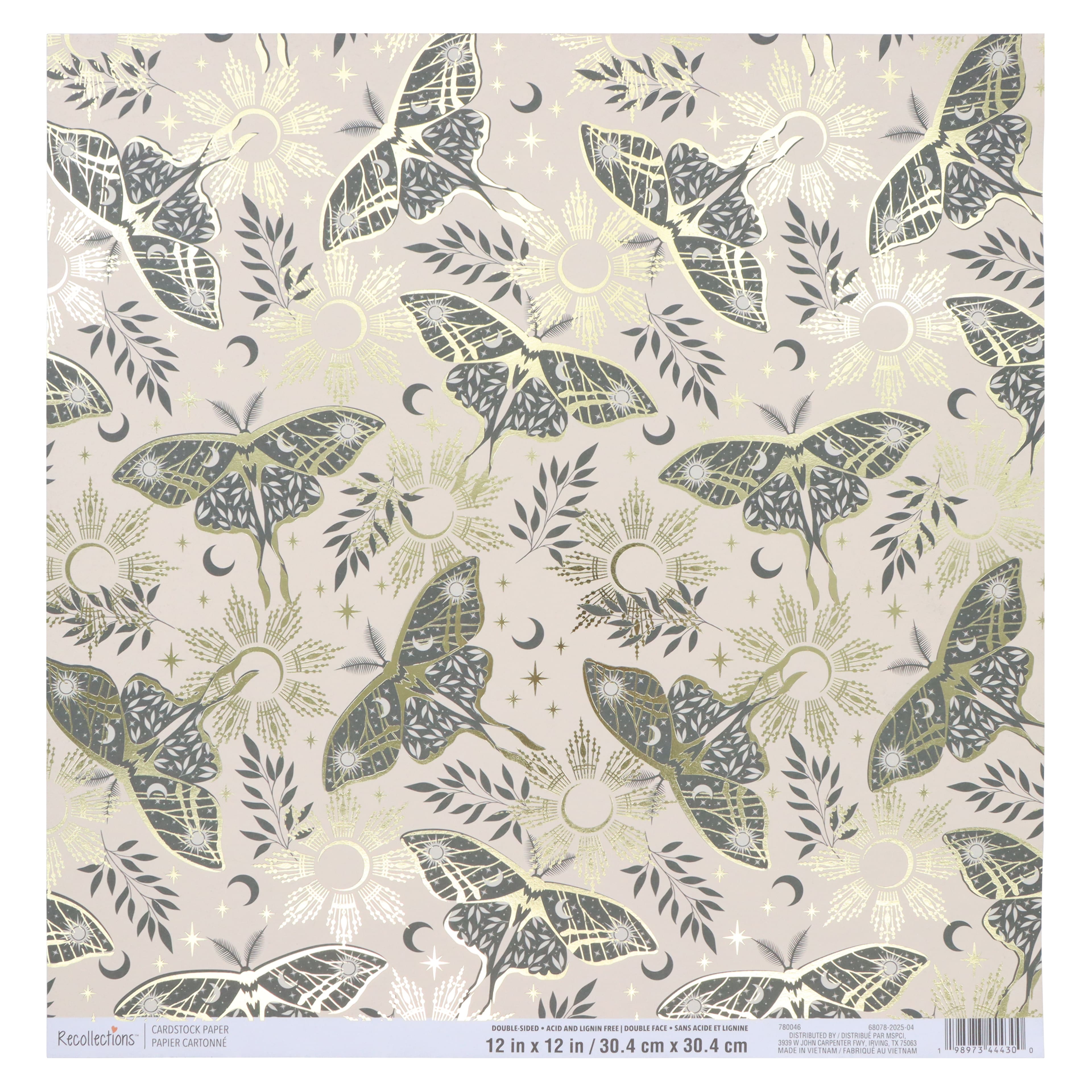 12" x 12" Double-Sided Moth Cardstock Paper by Recollections™