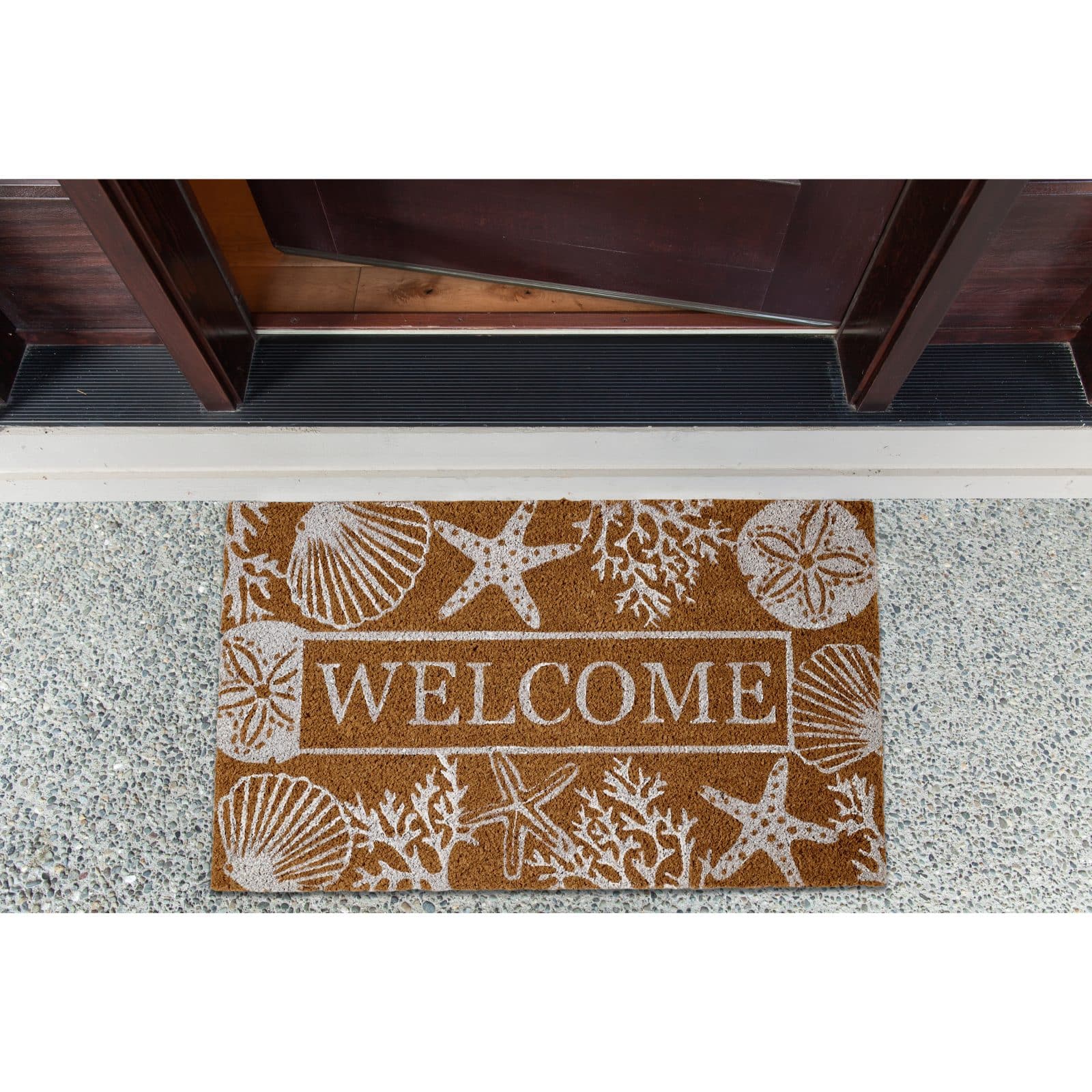 DII&#xAE; Welcome Seashells Doormat