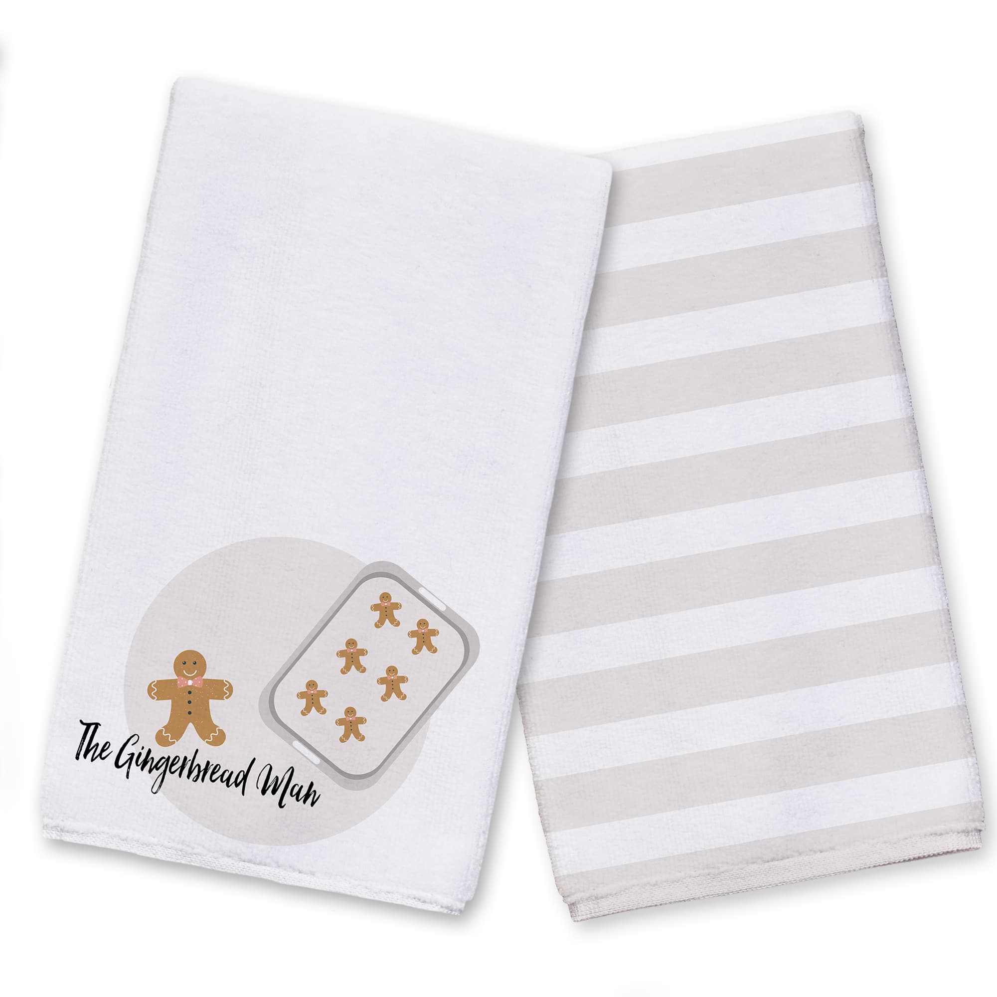 The Gingerbread Man Tea Towels - Set of 2