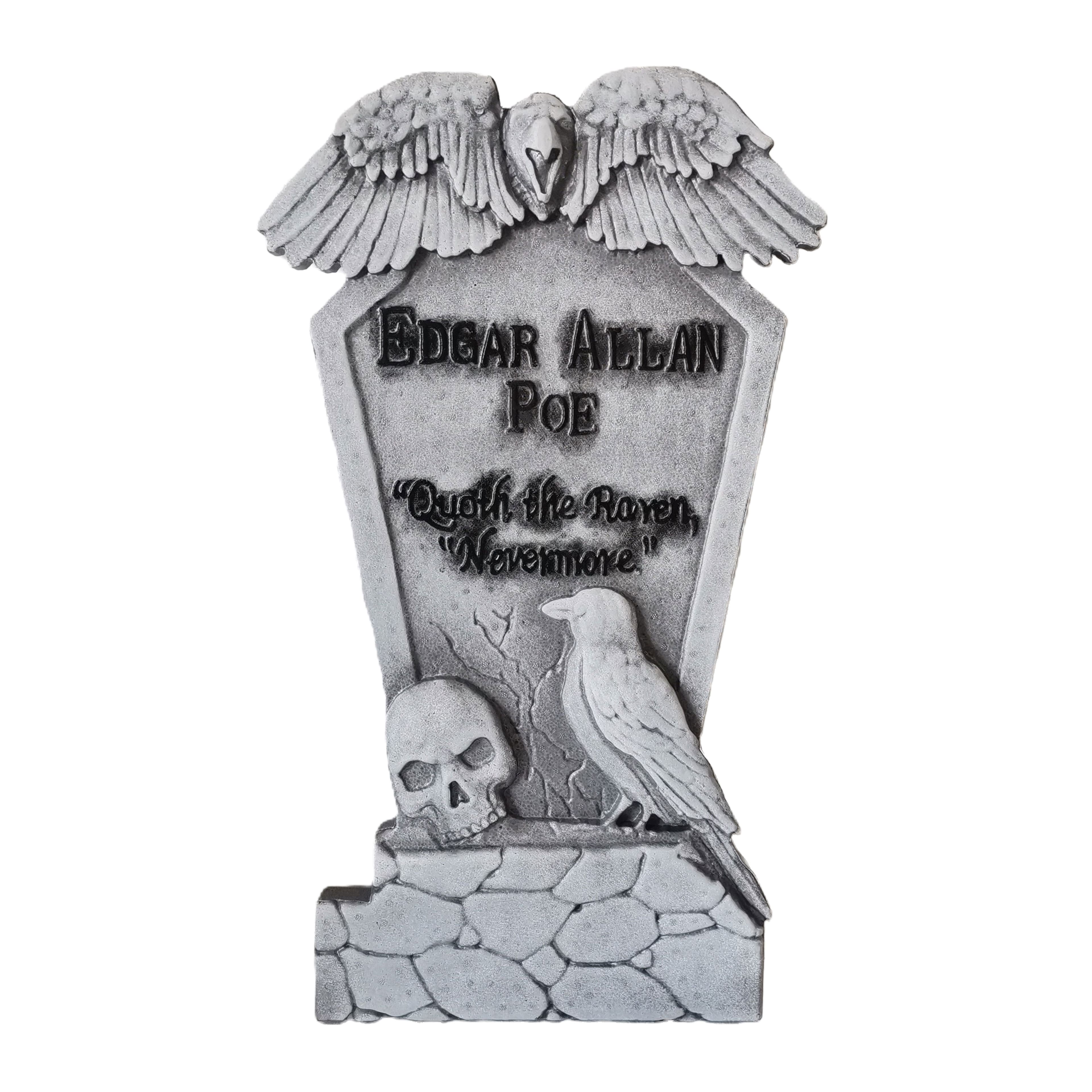 35" Gray Edgar Allan Poe Tombstone by Ashland®